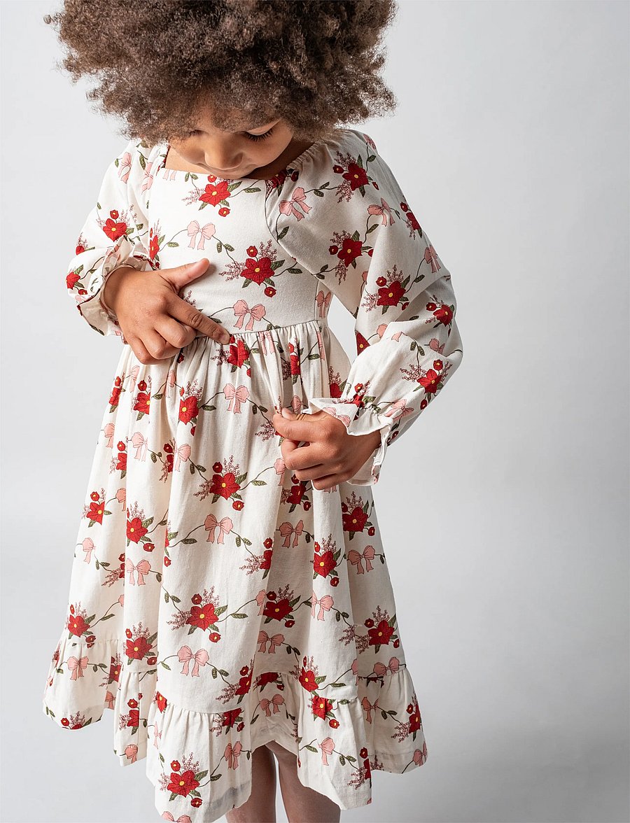 That's Mine - Sarah dress - langärmelige freizeitkleider - flower vine - 4