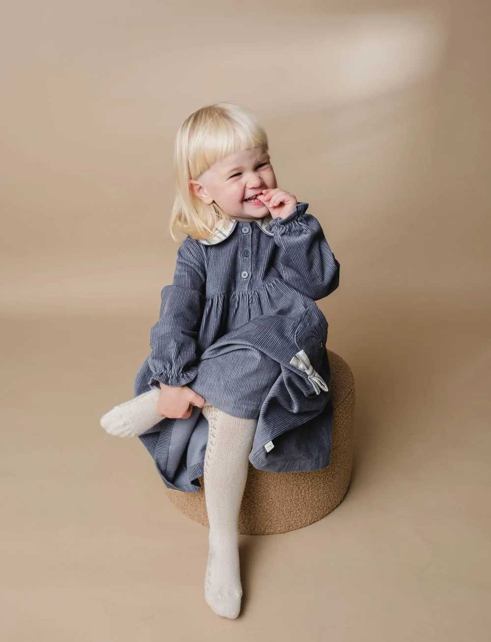 That's Mine - Rosalia dress - langärmelige freizeitkleider - flint stone - 3