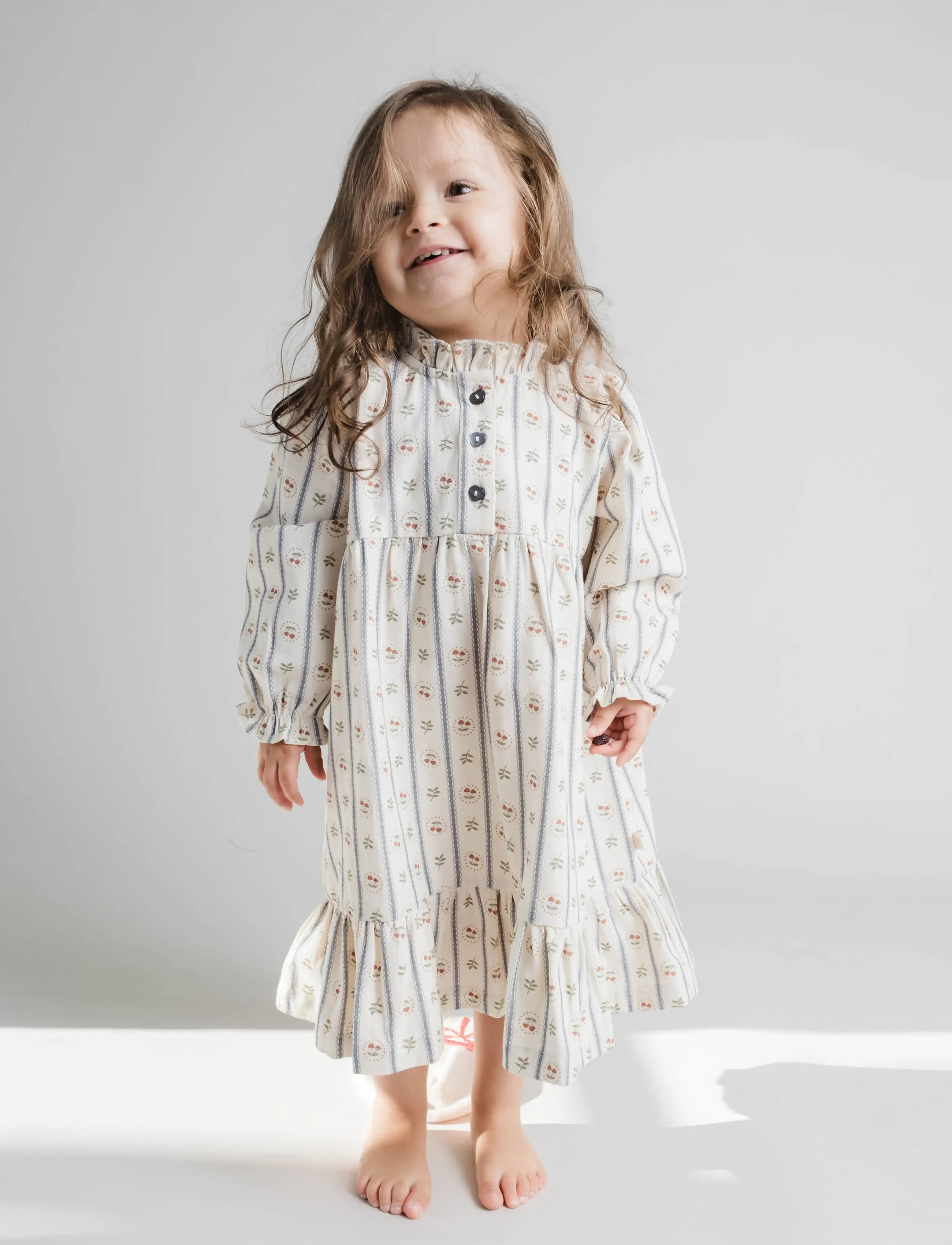 That's Mine Flicka dress - Kjoler & Nederdele - LOVE BERRY / beige