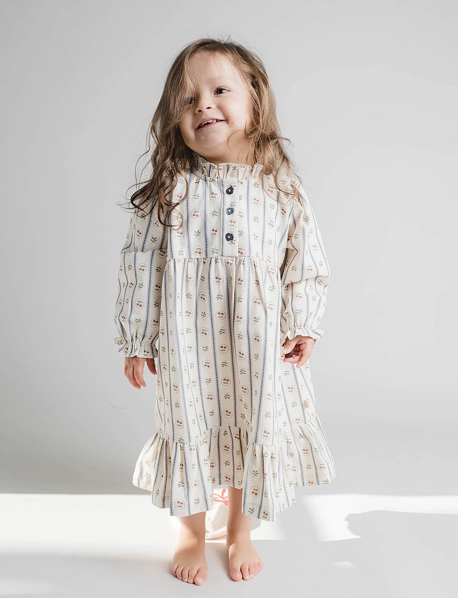 That's Mine - Flicka dress - langärmelige babykleider - love berry - 0