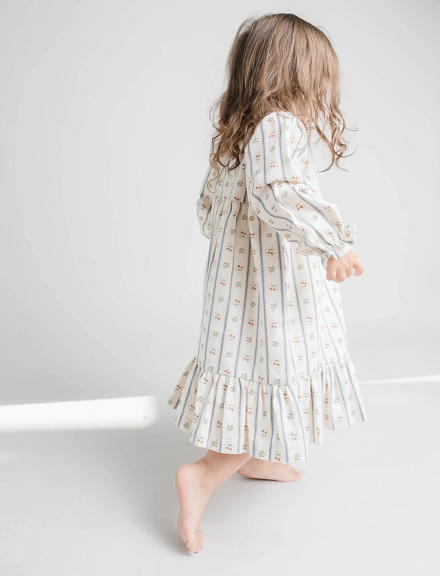 That's Mine - Flicka dress - langärmelige babykleider - love berry - 3