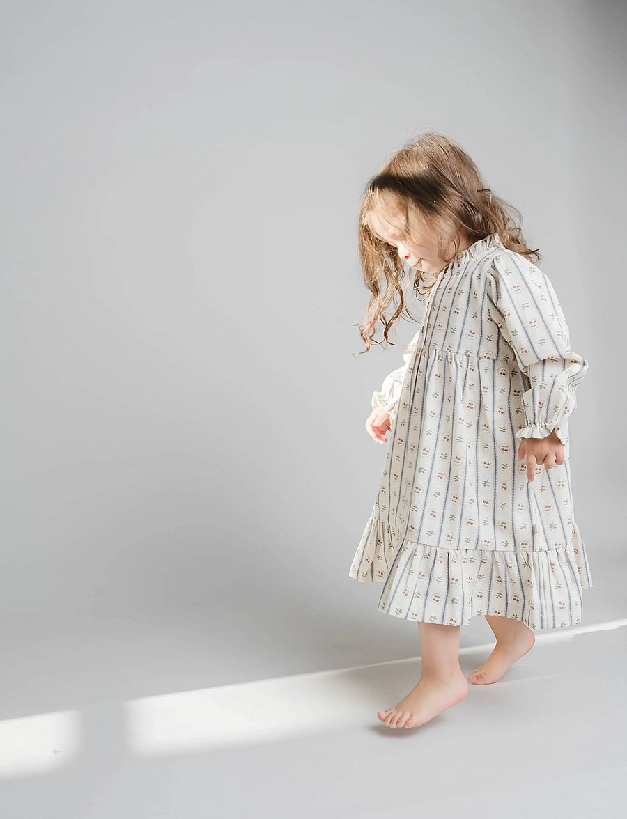 That's Mine - Flicka dress - langärmelige babykleider - love berry - 4