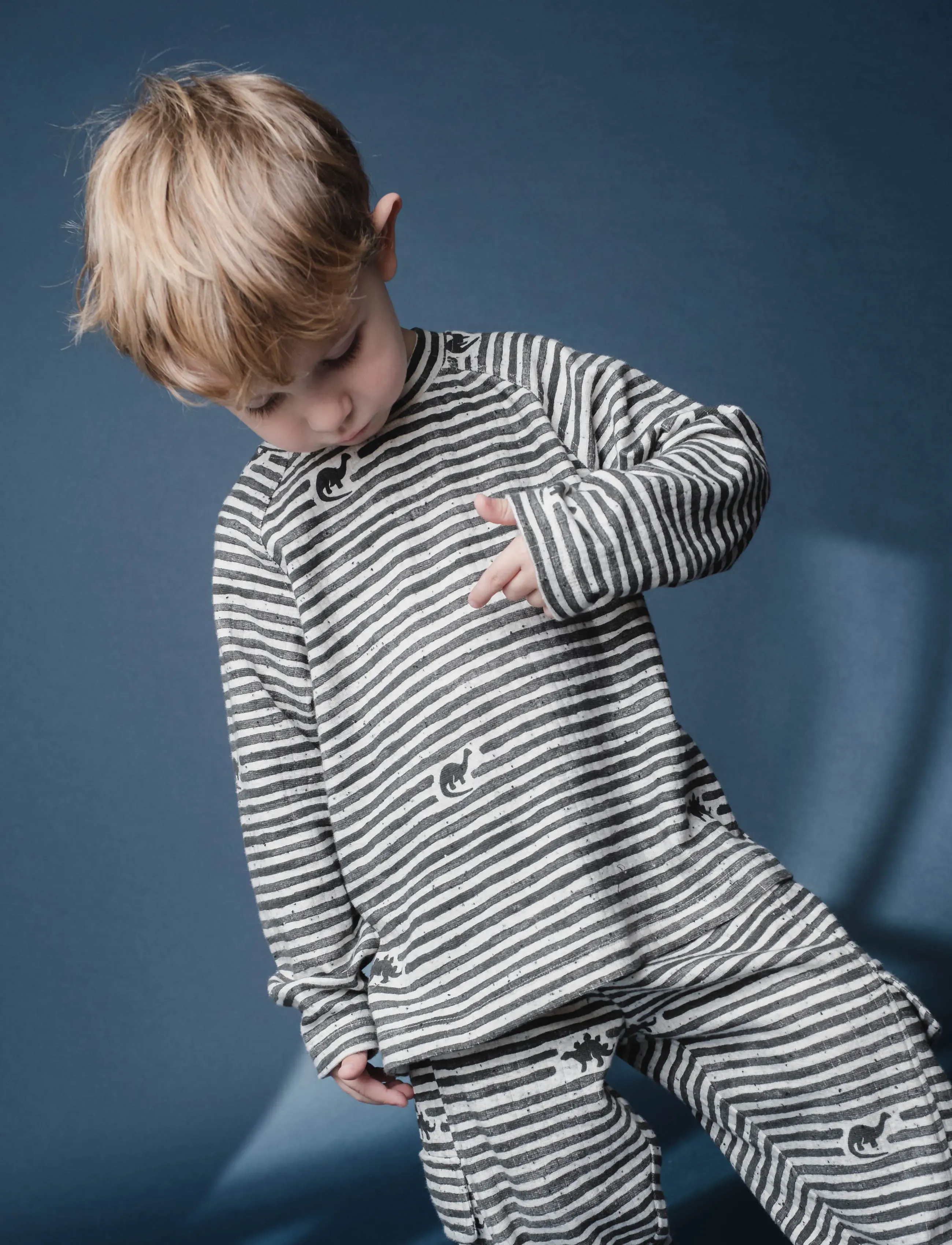 That's Mine Aksel T-Shirt, 74, Grey, T-Shirts > Langærmede T-shirts, Børn