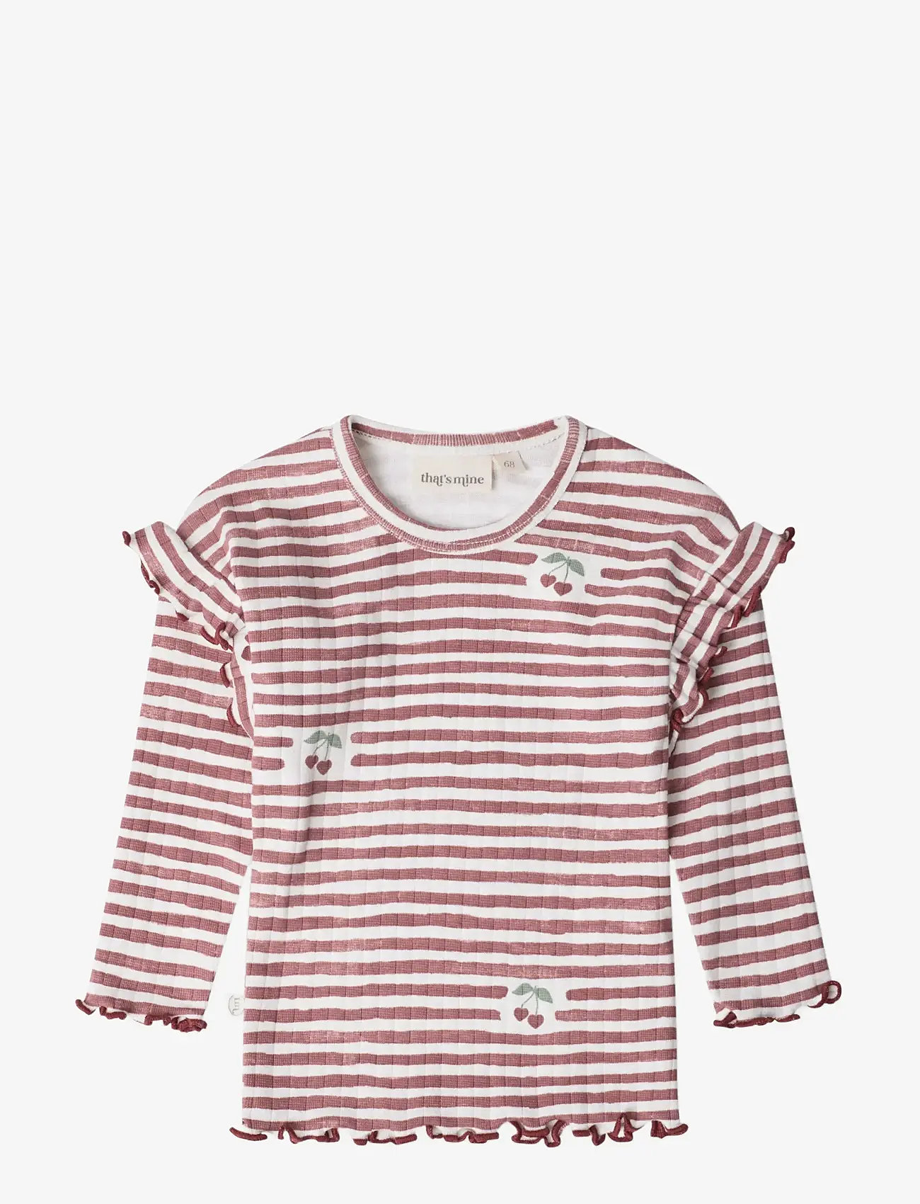 That's Mine - Jamilla blouse - pikkade varrukatega t-särgid - love berry stripe - 1