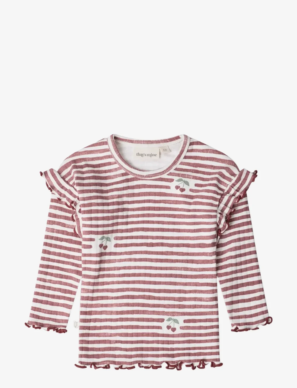 That's Mine - Jamilla blouse - långärmade t-shirts - love berry stripe - 1