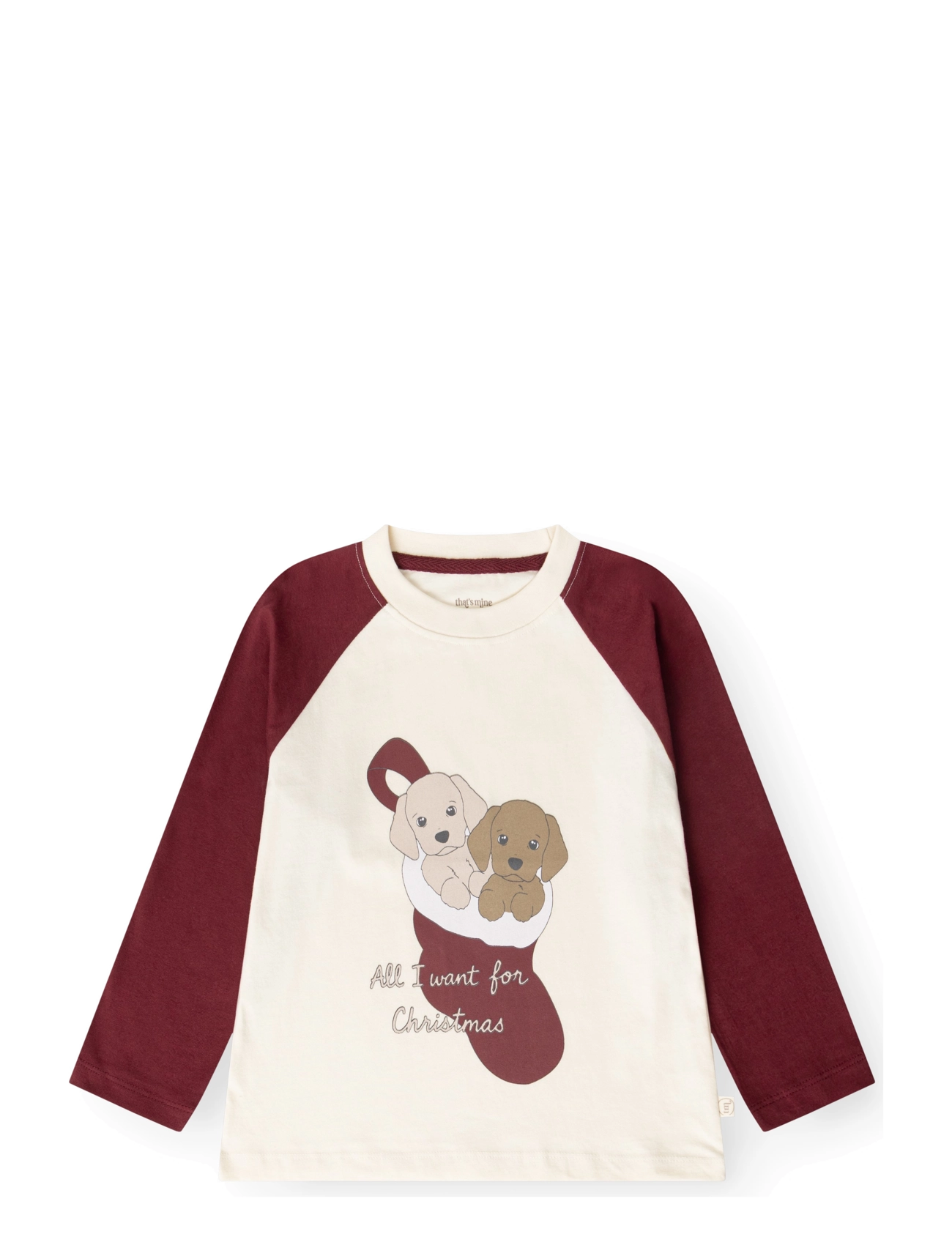 That's Mine Safi t-shirt - Oberteile - HOLIDAY PUPPY / cream