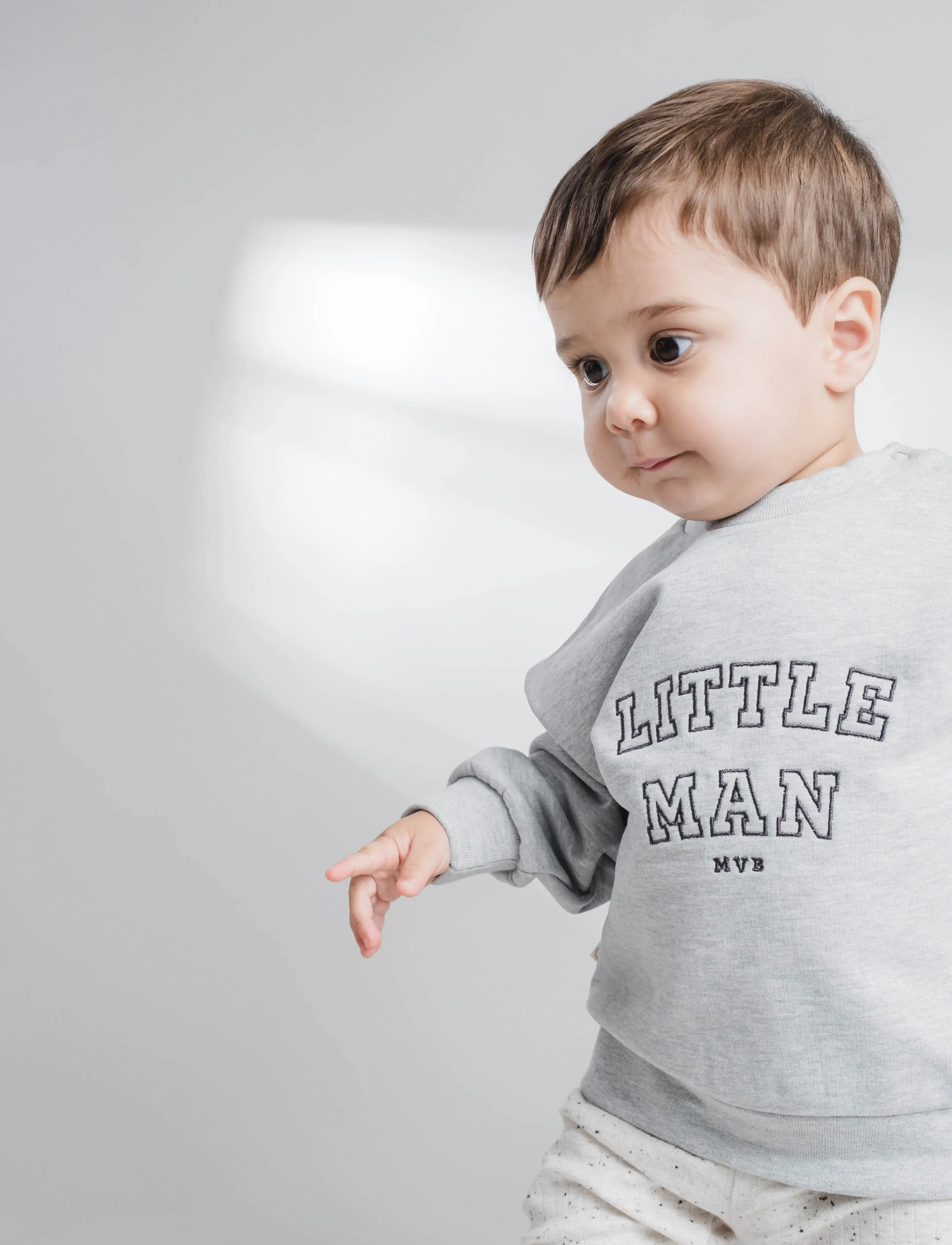 That's Mine Alpha sweatshirt - Sweatshirts & Kapuzenpullover - LITTLE MAN / grey
