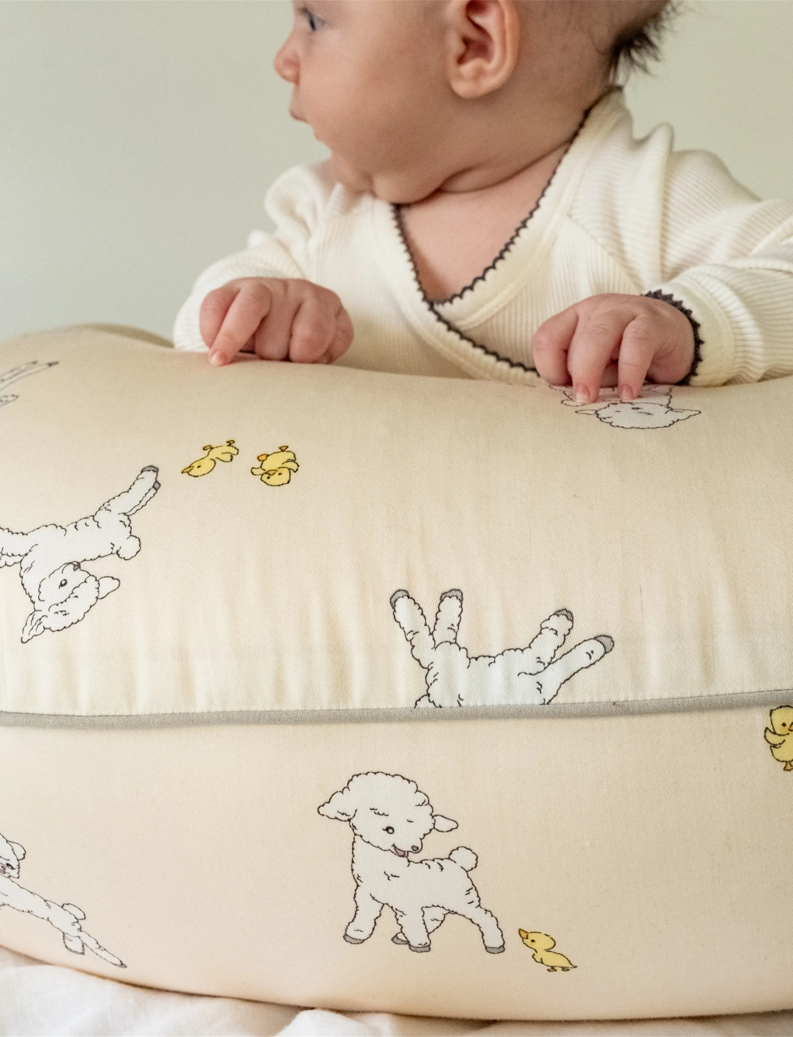 That's Mine - Moon nursing pillow sateen - nursing pillows - tiny friends - 4