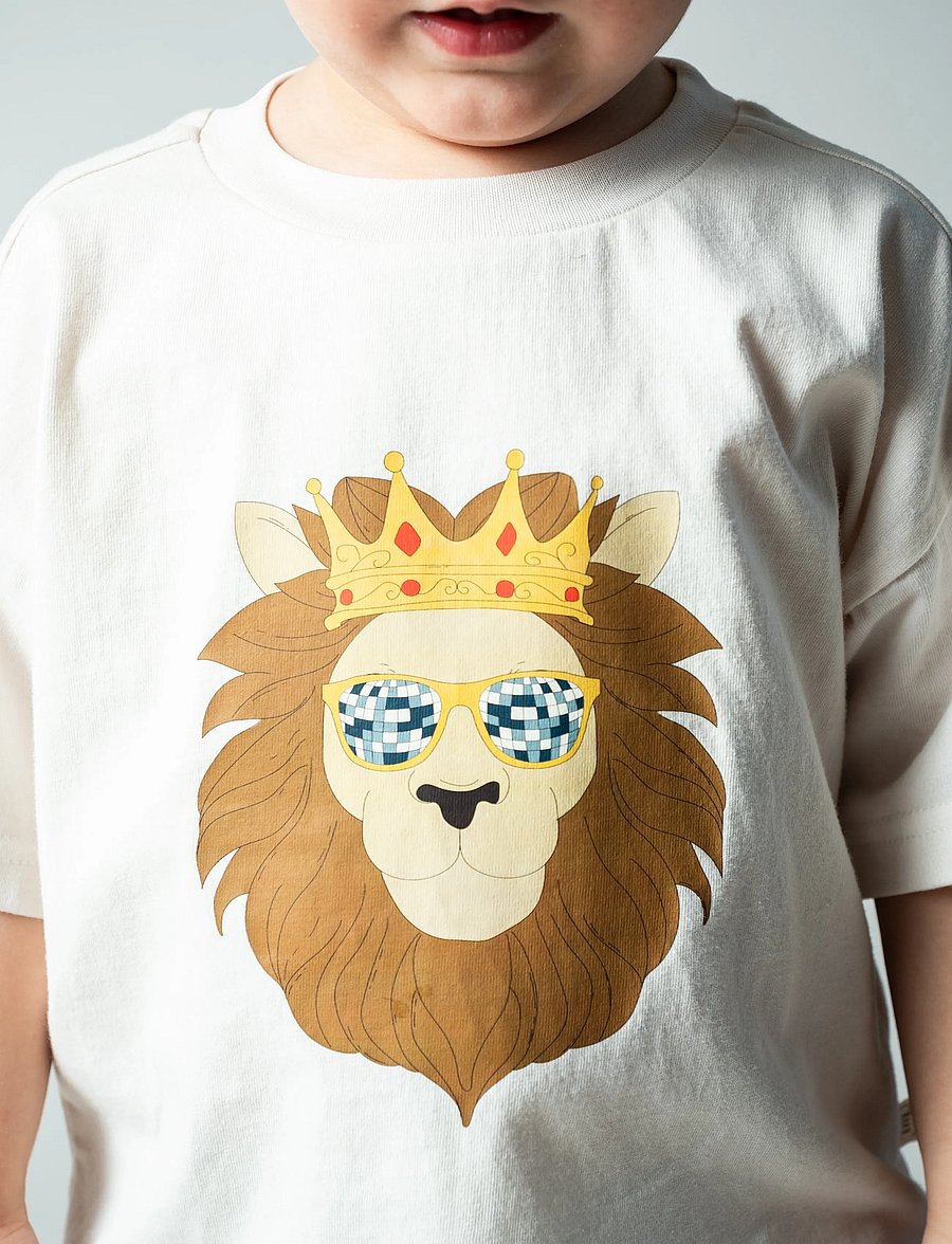 That's Mine - Vilde oversized t-shirt - kortærmede t-shirts - lion head - 0