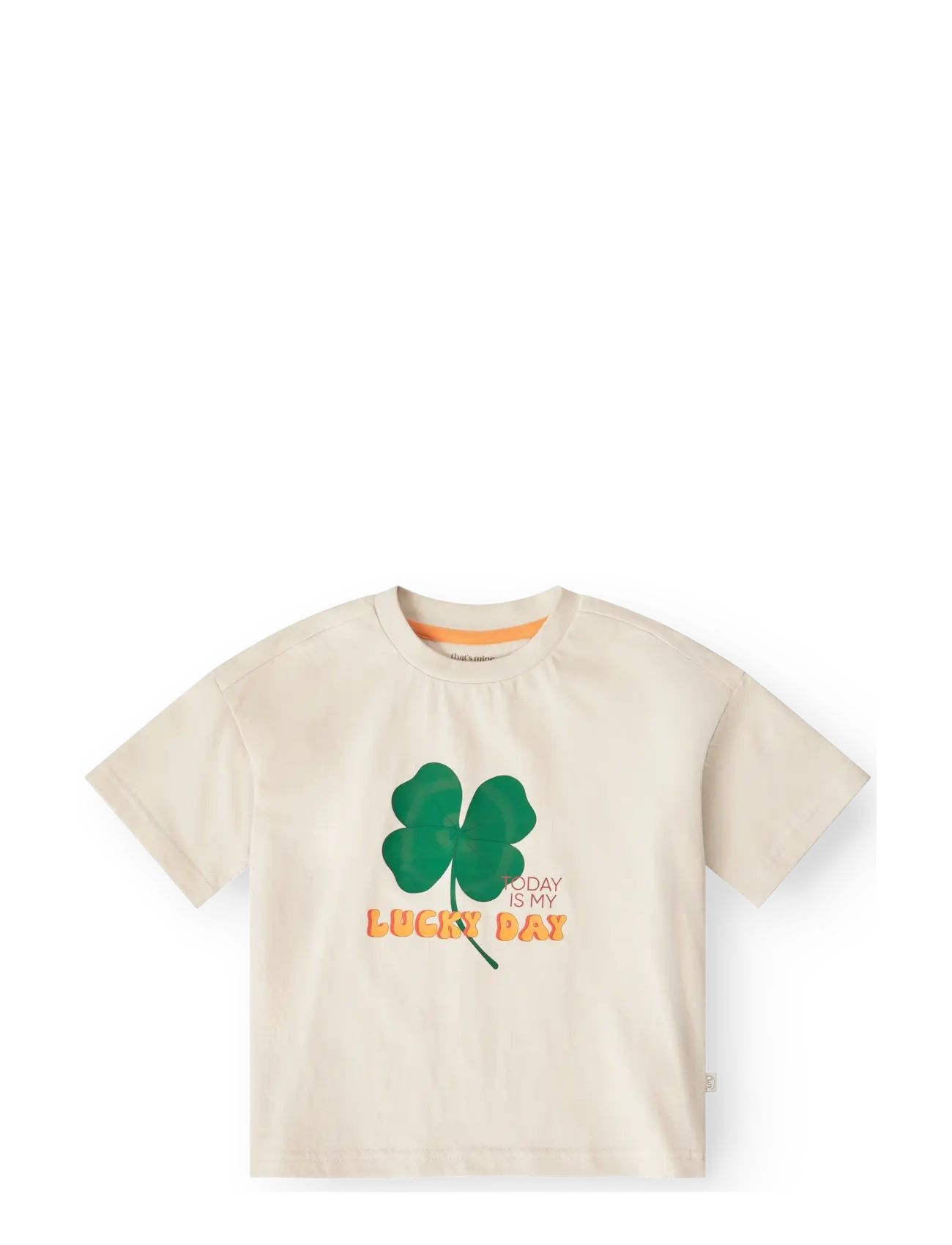 That's Mine Vilde oversized t-shirt - Baby 44-92 - LUCKY DAY / green