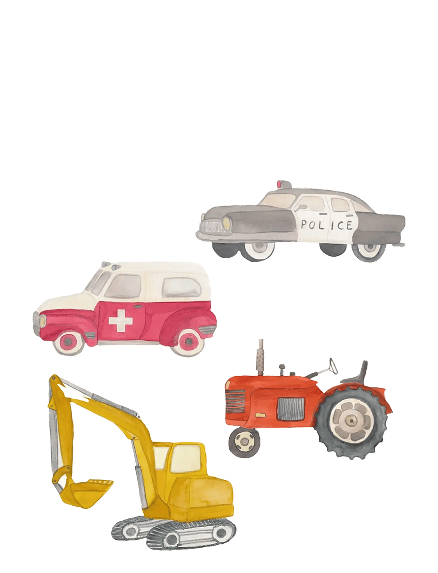 That's Mine - Wallsticker heroes on wheels - wall decors - multi - 1
