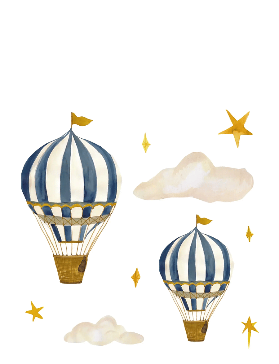 That's Mine - Wallsticker dreamy balloons - vægdekorationer - blue - 1