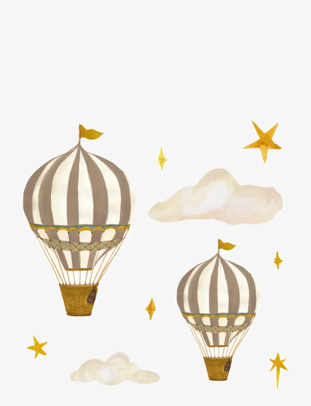 That's Mine - Wallsticker dreamy balloons - wand-deko - brown - 1