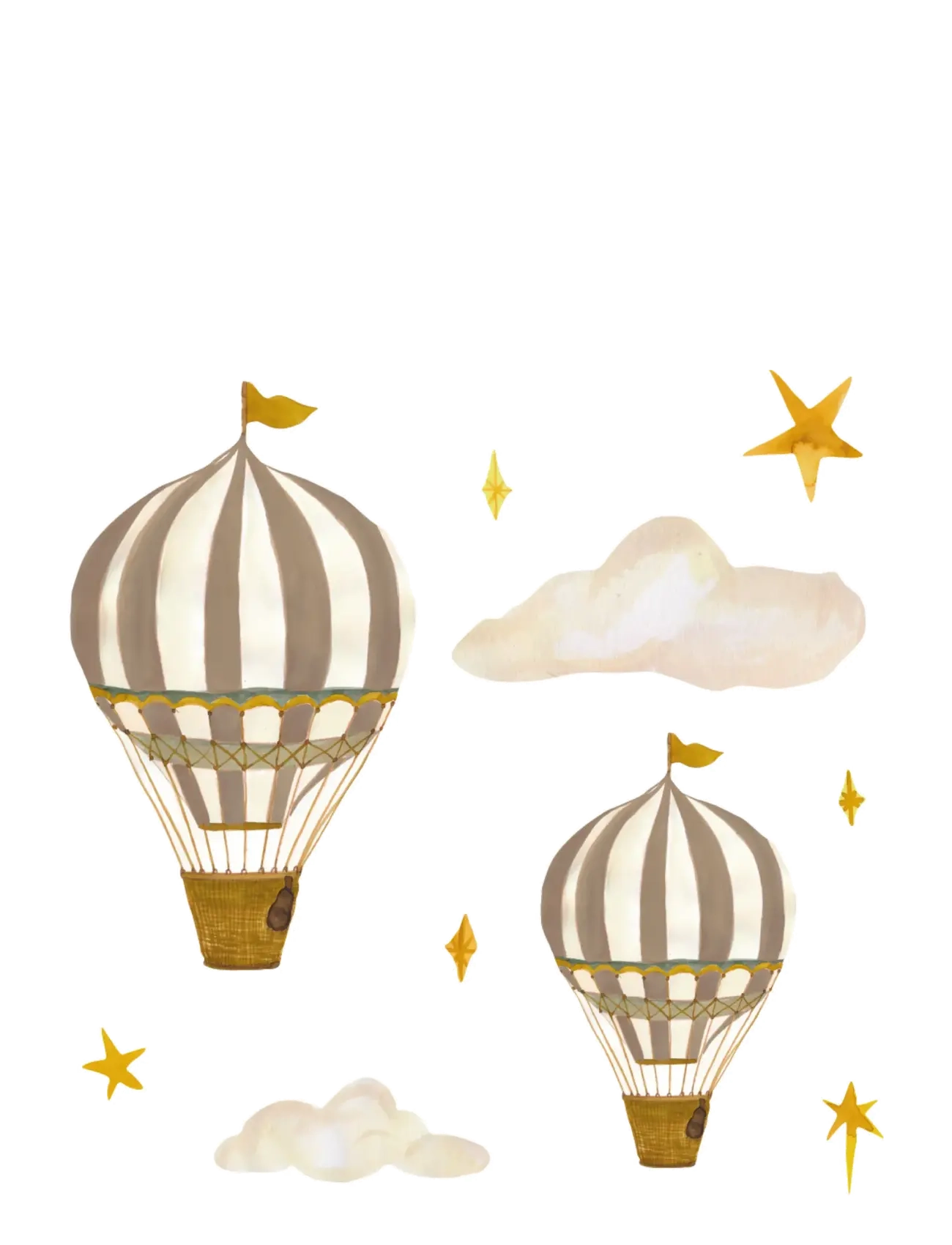 That's Mine - Wallsticker dreamy balloons - seinakaunistused - brown - 1
