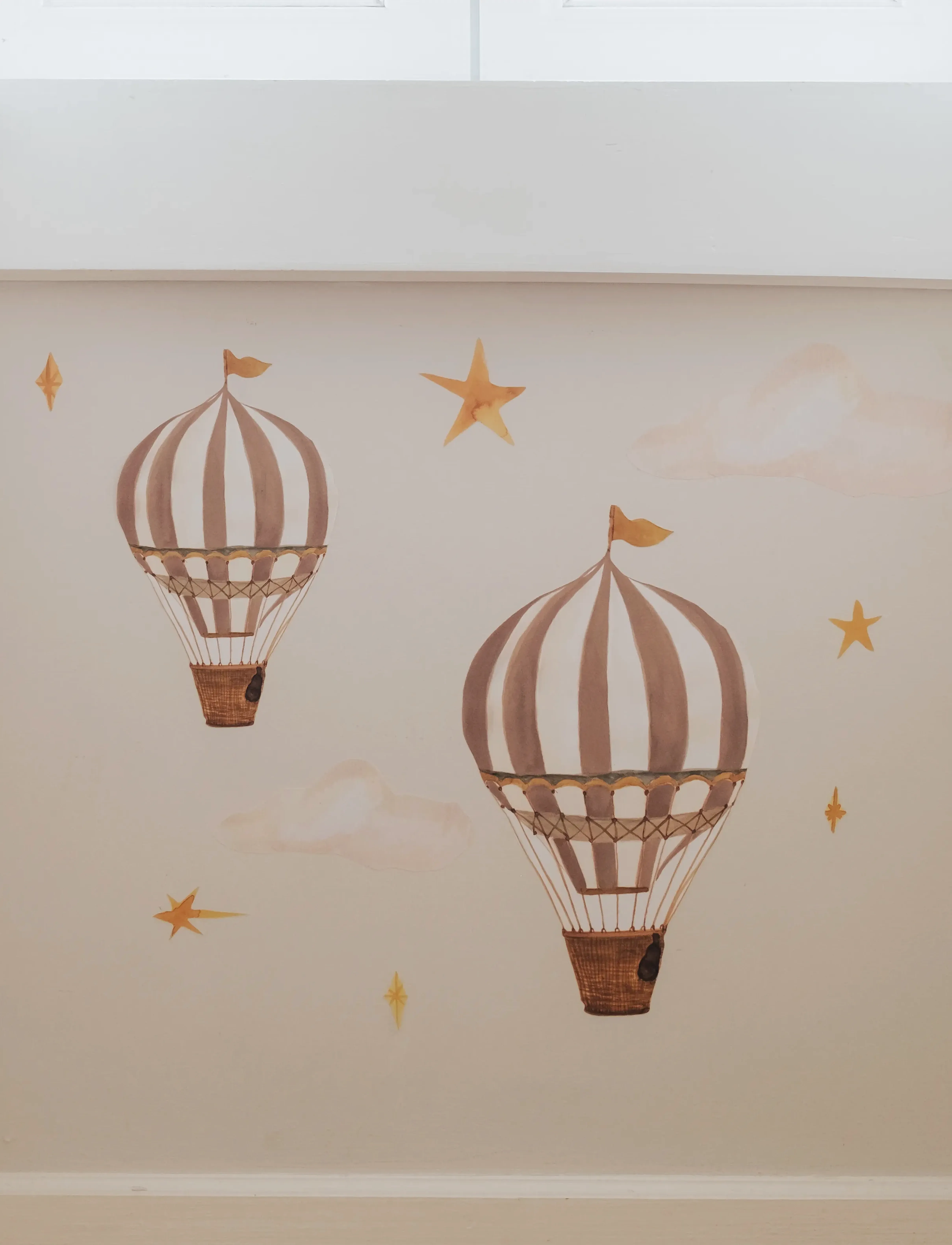 That's Mine Wallsticker Dreamy Balloons, One Size, Kids Decor, Beige - Wall Decors, Kinder