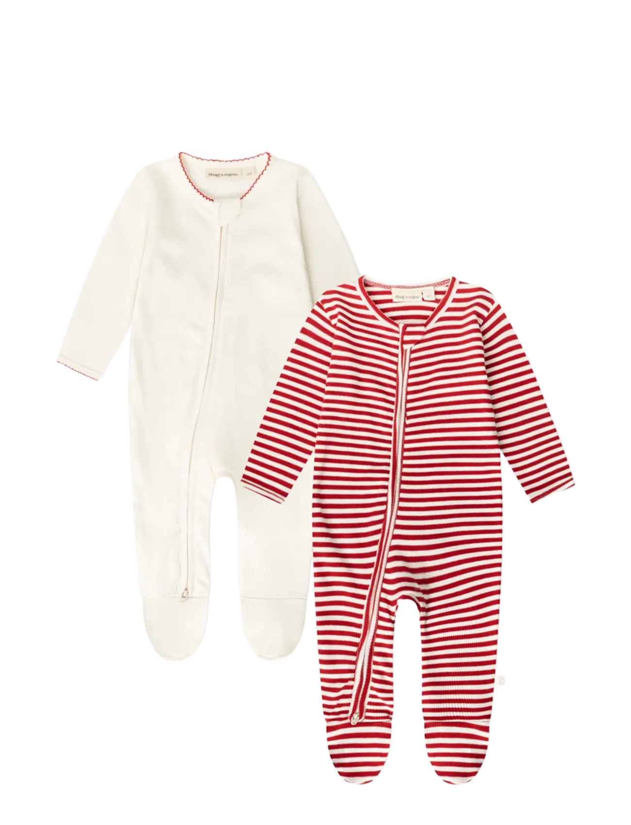 That's Mine Jona onesie 2-pack - Schlafanzüge - RED STRIPE / red