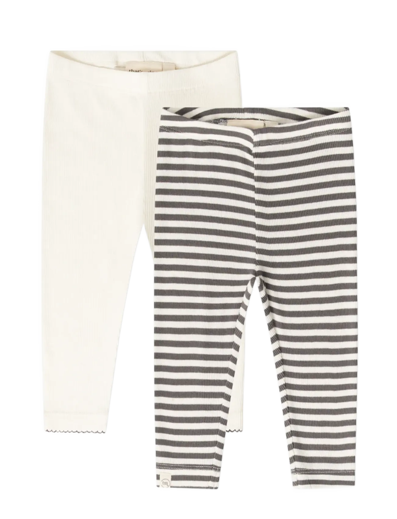 That's Mine Jia leggings 2-pack - Back to school - DARK GREY STRIPE / grey