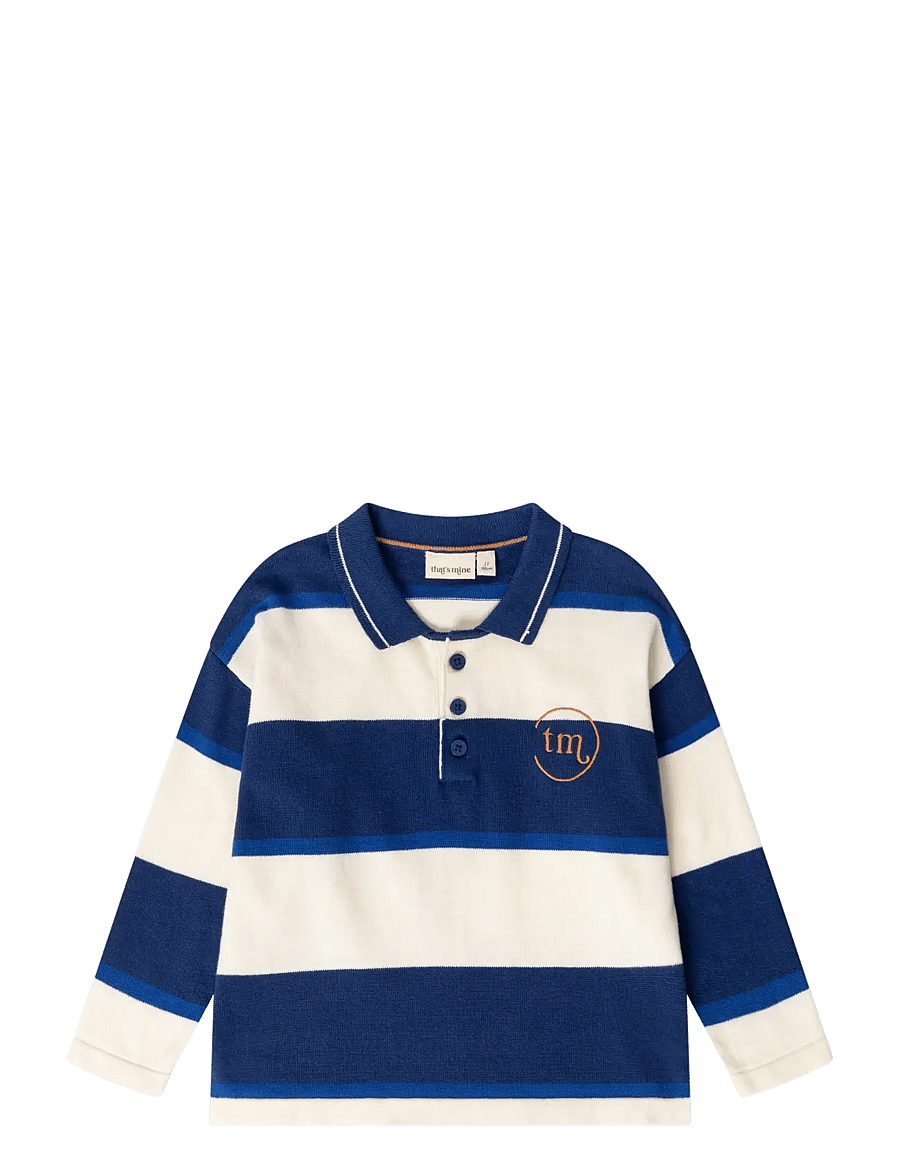 That's Mine - Vagnar sweater - langärmelig poloshirt - blue stripe - 1