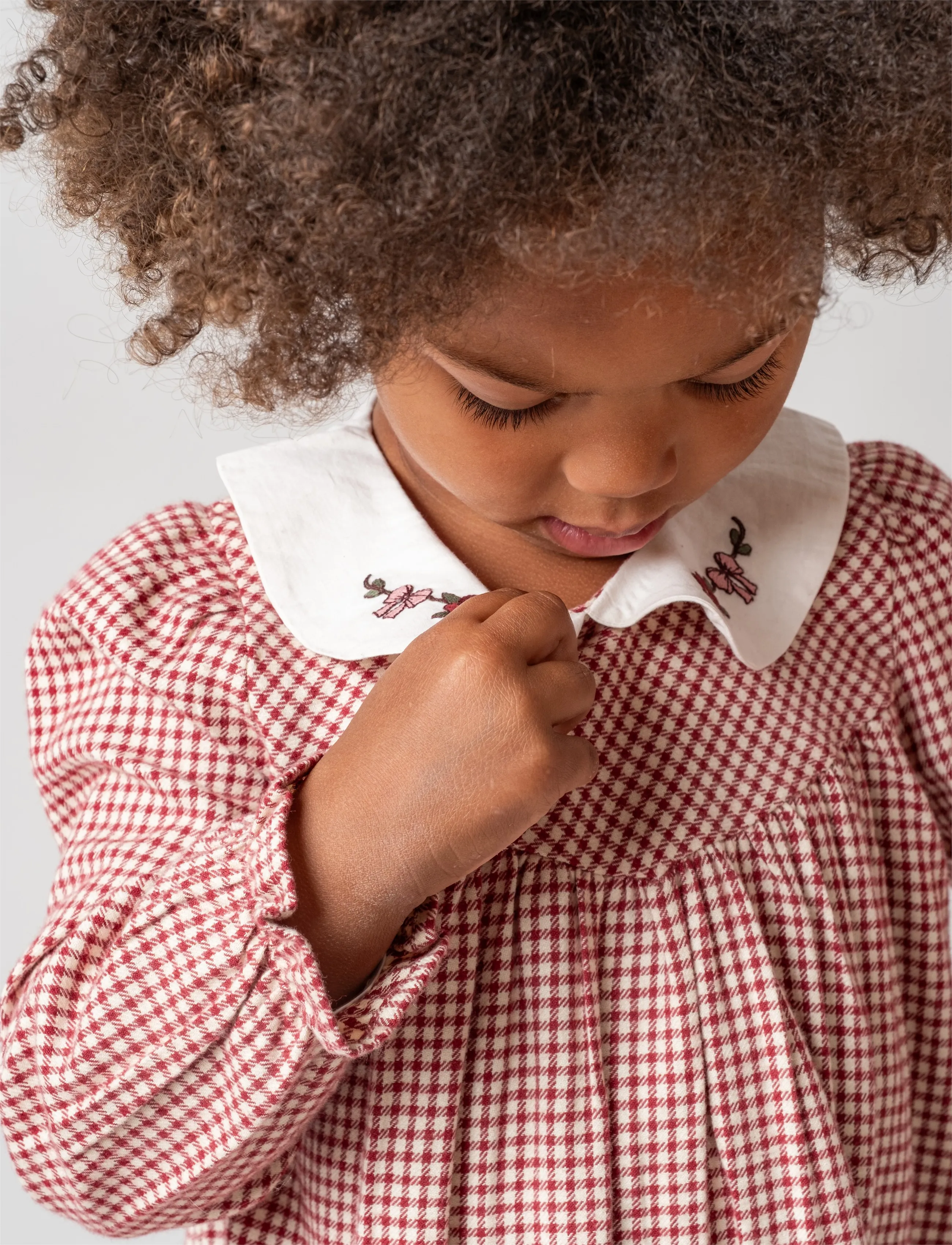 That's Mine Marmonia dress - Pikkade varrukatega vabaajakleidid - MAPLE CHECK / burgundy