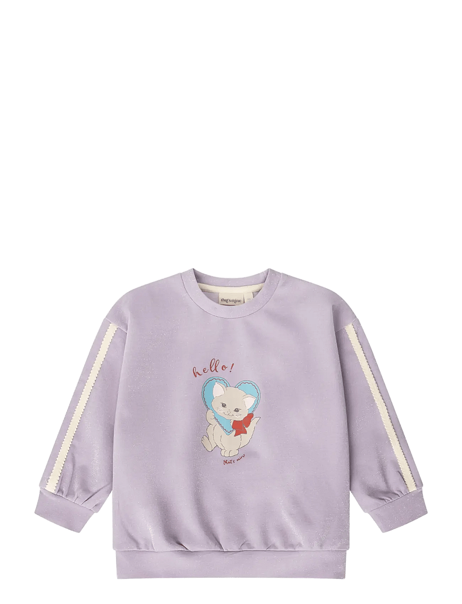That's Mine - Luanna sweatshirt - sweatshirts - purple glitter - 1