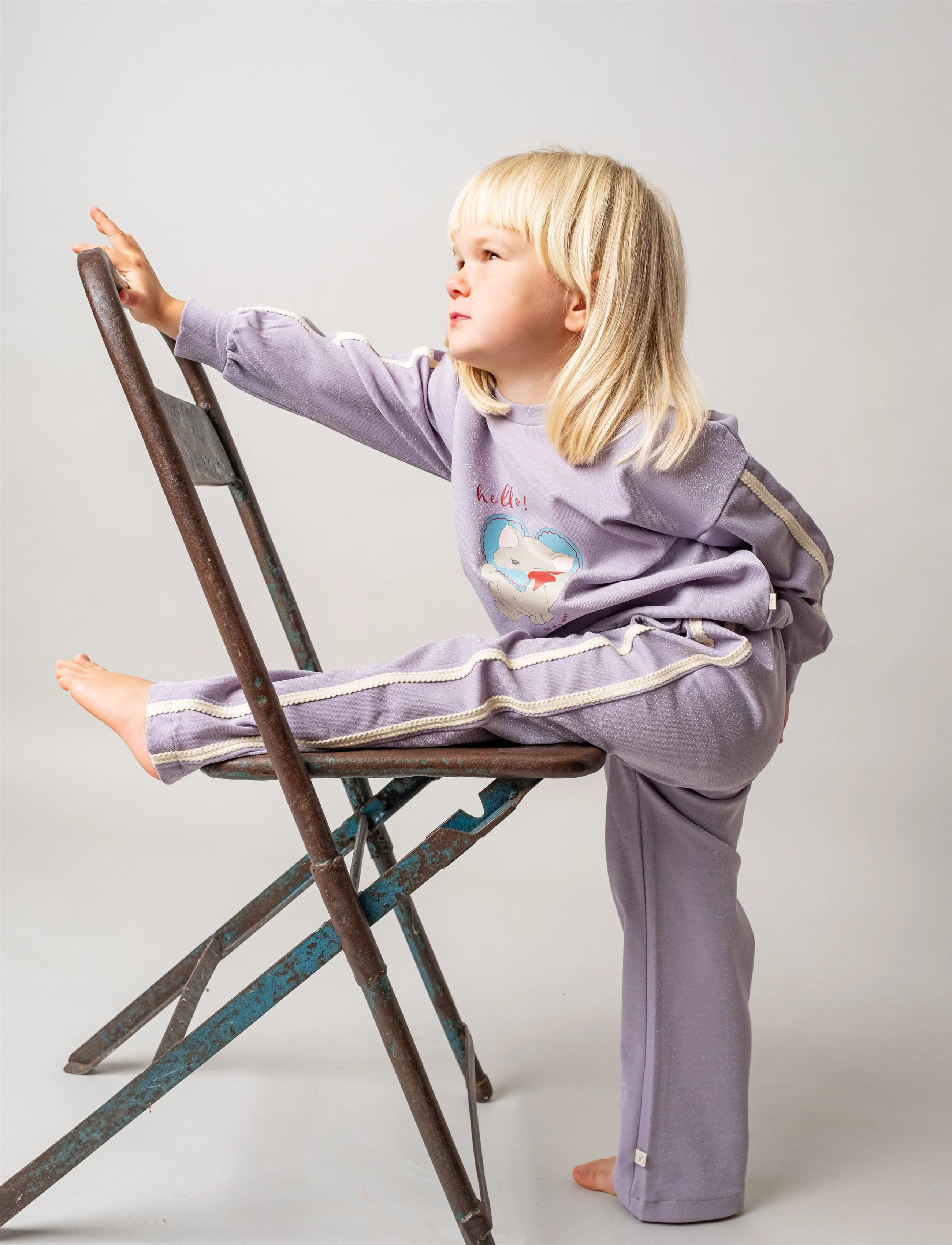 That's Mine - Deanna sweatpants - jogginghosen - purple glitter - 2