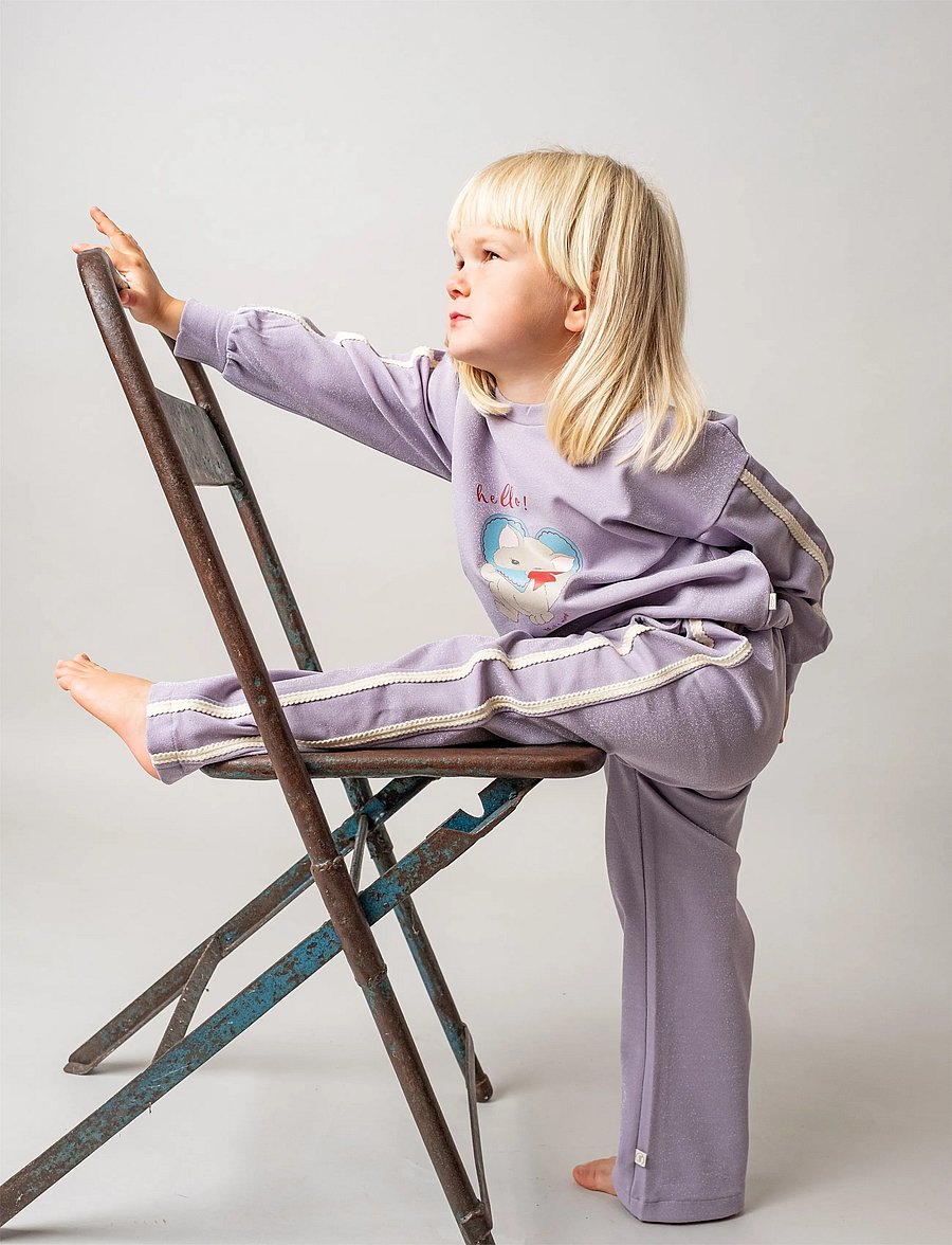 That's Mine - Deanna sweatpants - jogginghosen - purple glitter - 2