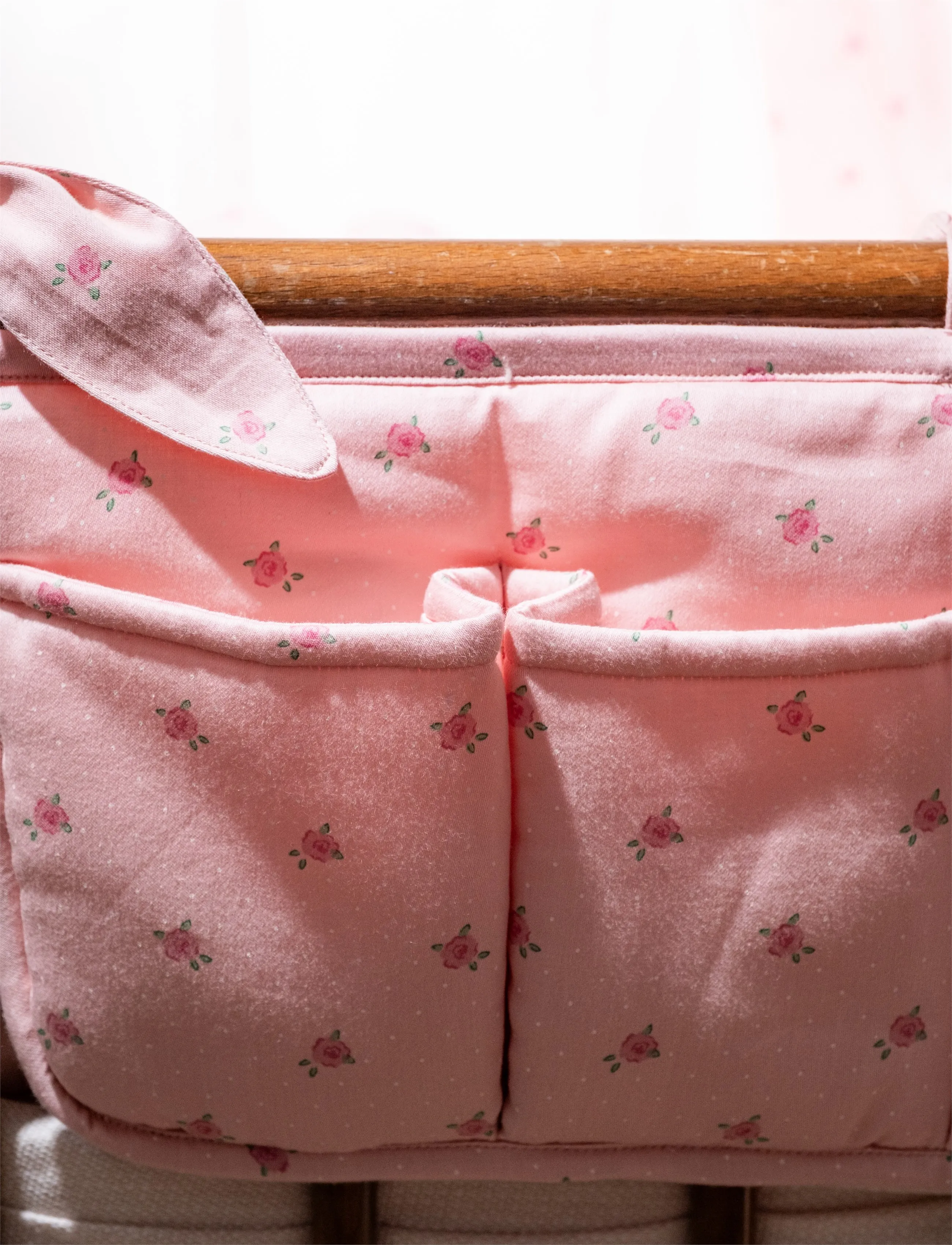 That's Mine - Lali bed pocket - cot organisers - tiny roses - 3