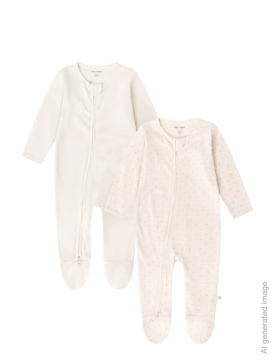 That's Mine - Nalina onesie 2-pack - sovedresser - lots of love rose - 0