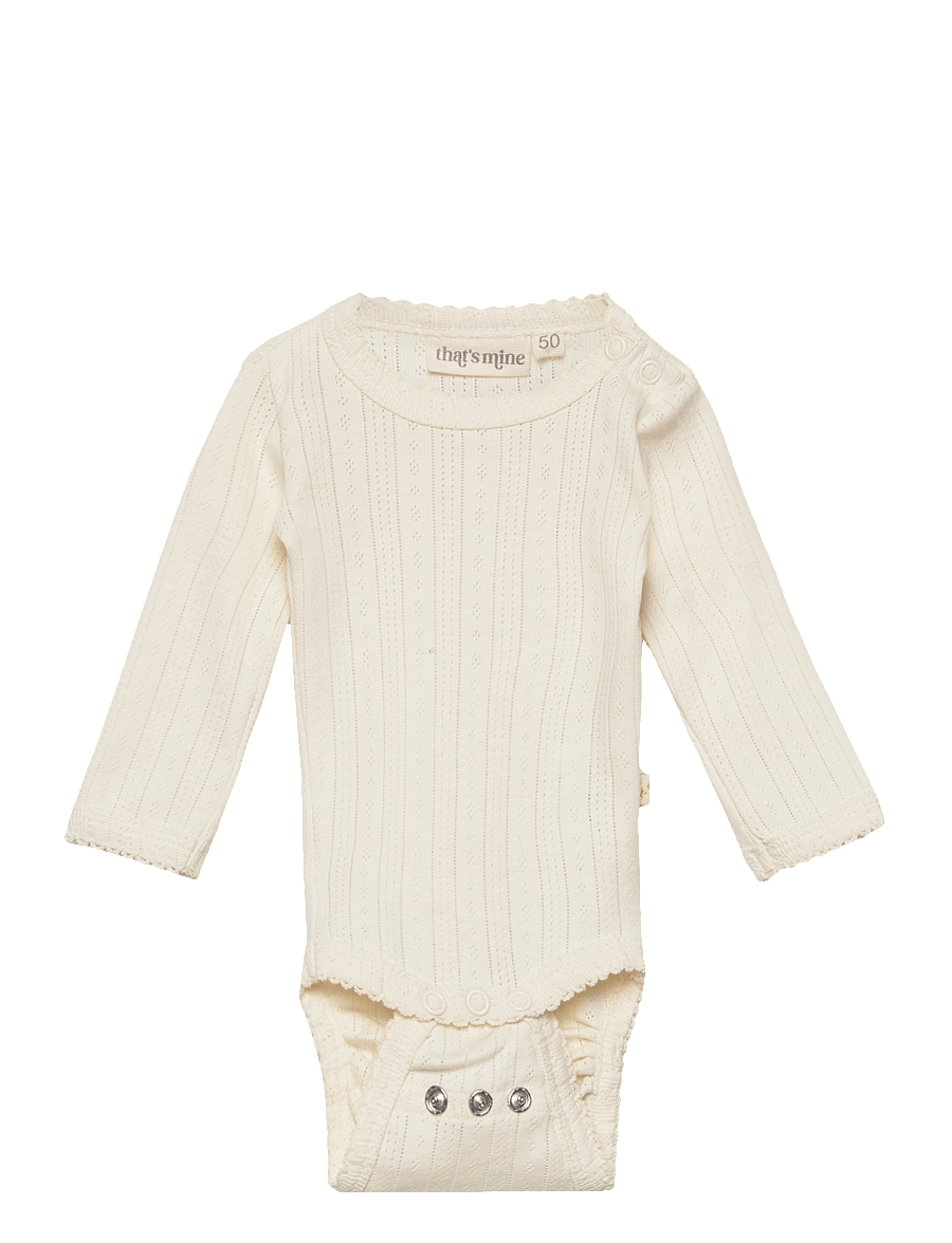 That's Mine - Aron bodystocking - pikkade varrukatega bodid - antique white - 1