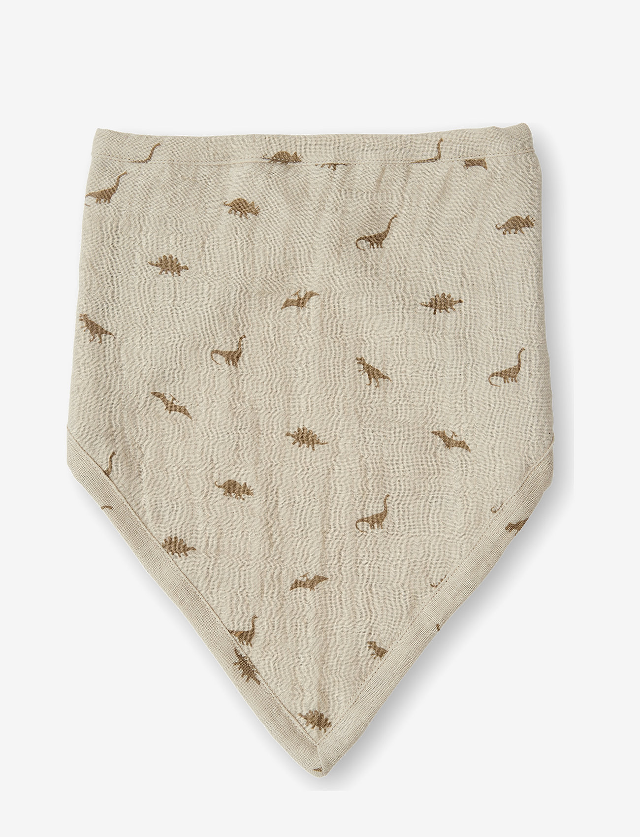 That's Mine - Bandana bib - hagesmækker - dinosaur oatmeal print - 0