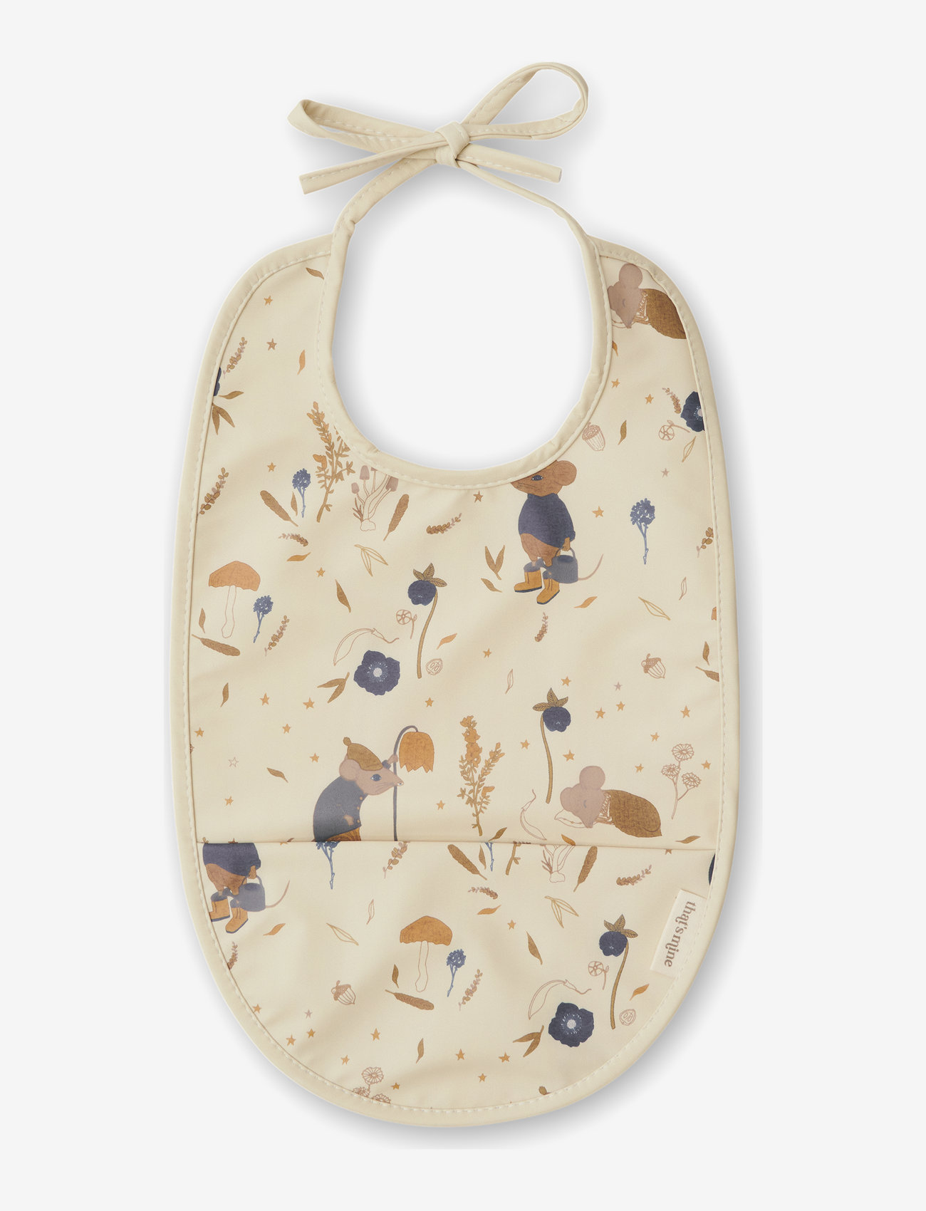 That's Mine - Bib dining 2-pak Mouse night - mouse flower - 0