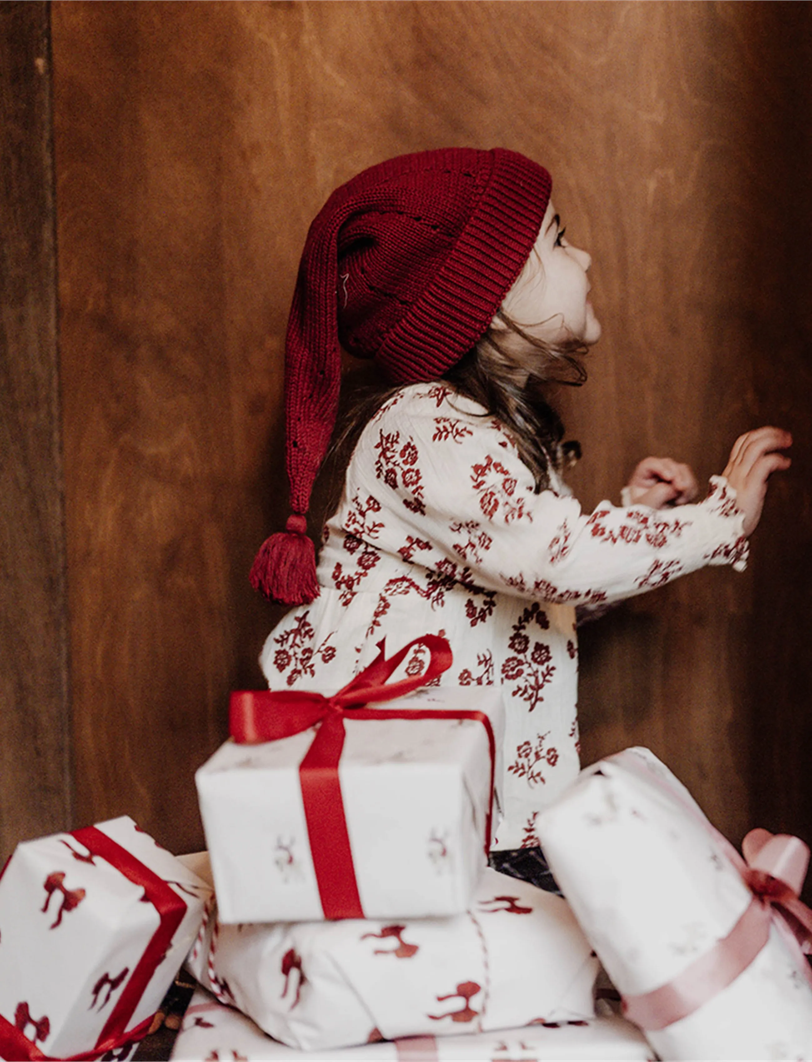 That's Mine - Noel christmas hat - beanies - red pear melange - 4