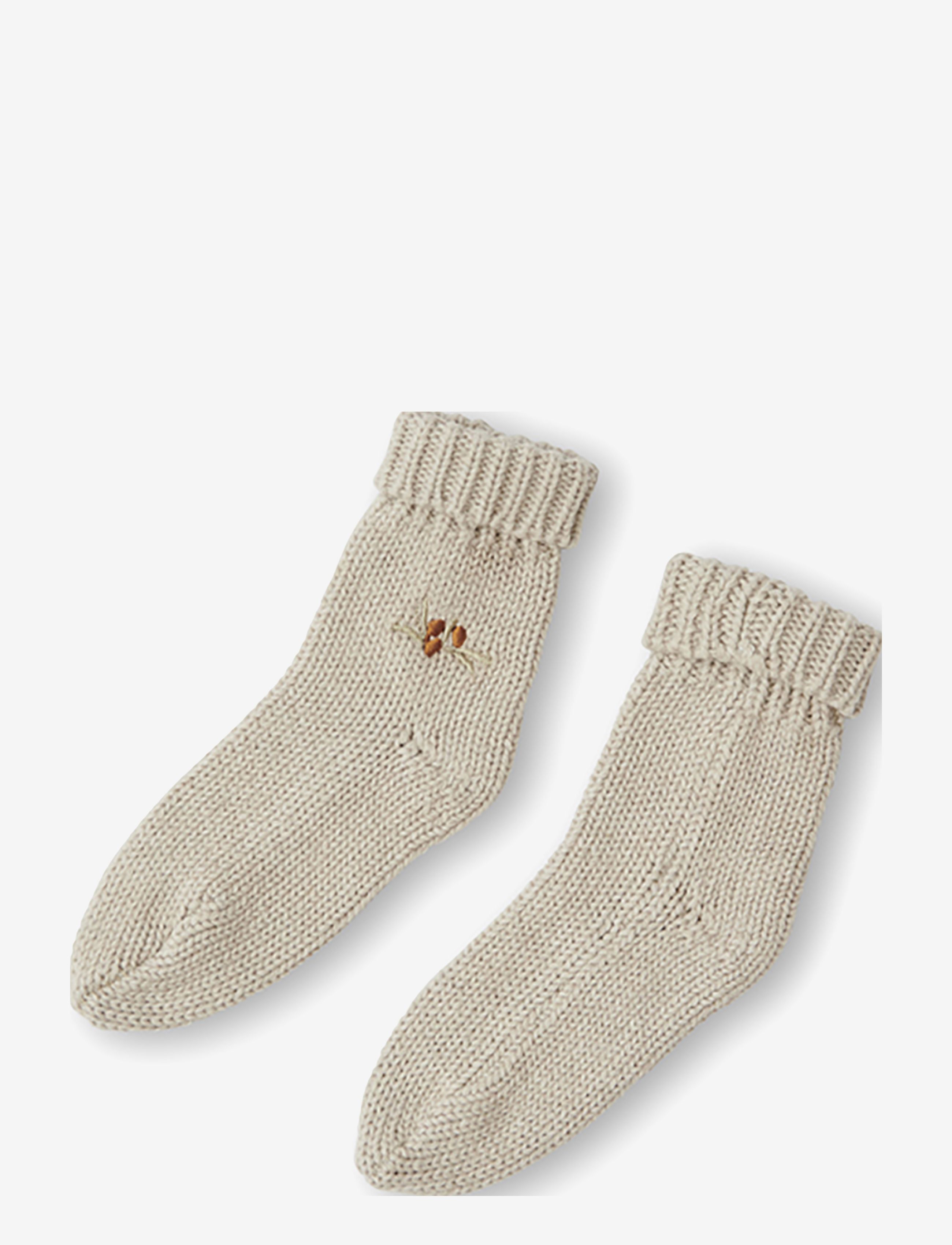 That's Mine Chaufettes Knitted Socks Havtorn 17-18, Strikkede Sokker, Cream, Str: 17-18