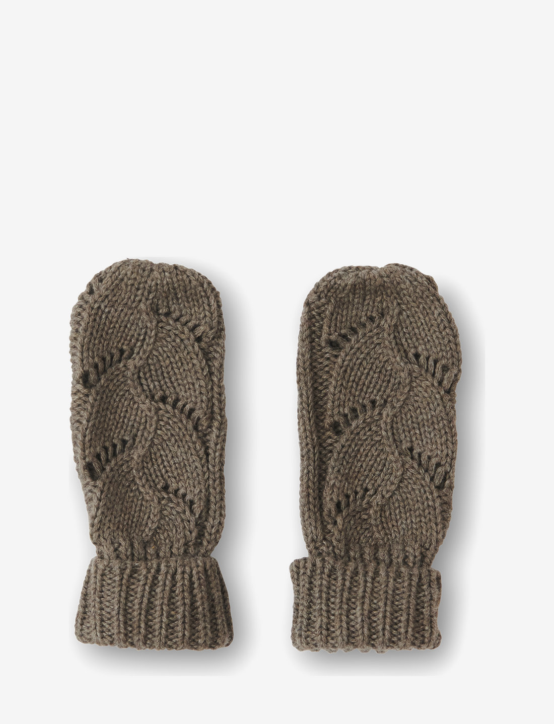 Brown online knit gloves