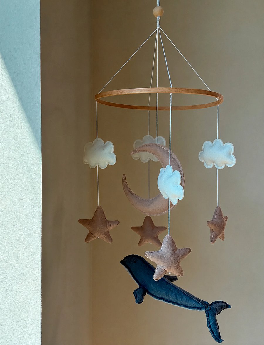 That's Mine - Whale mobile - mobile clouds - whale - 1