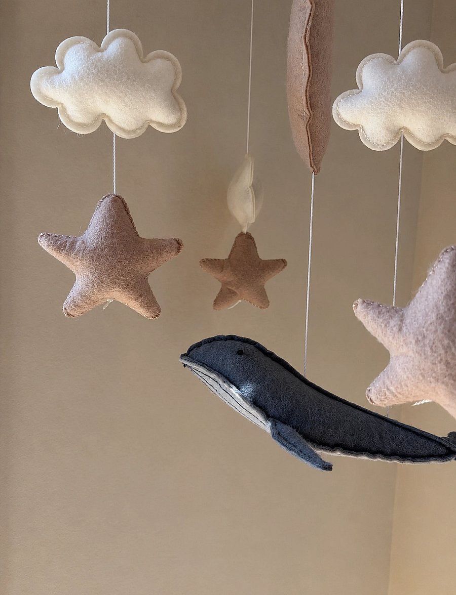 That's Mine - Whale mobile - mobile clouds - whale - 2
