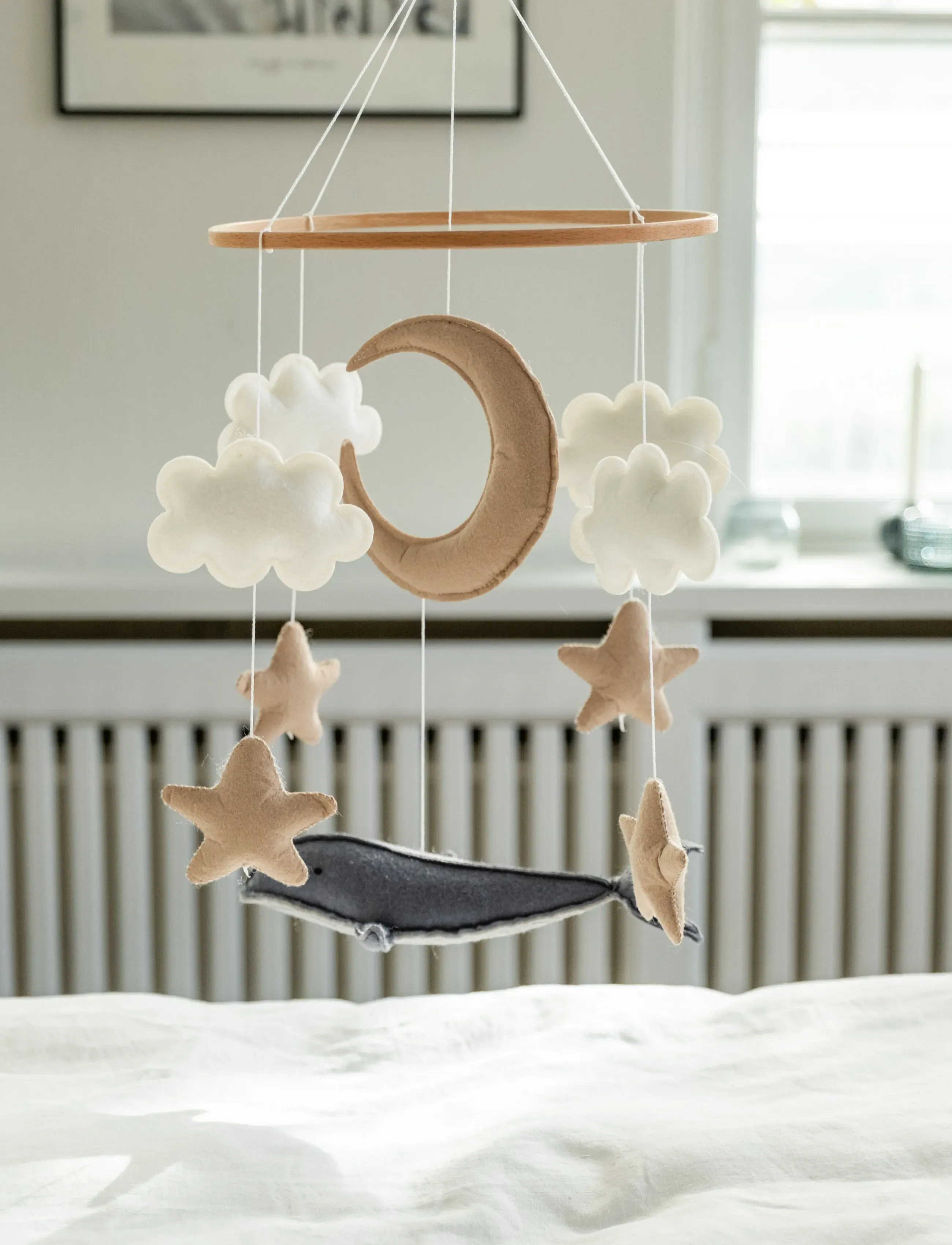 That's Mine - Whale mobile - mobiles - whale - 3