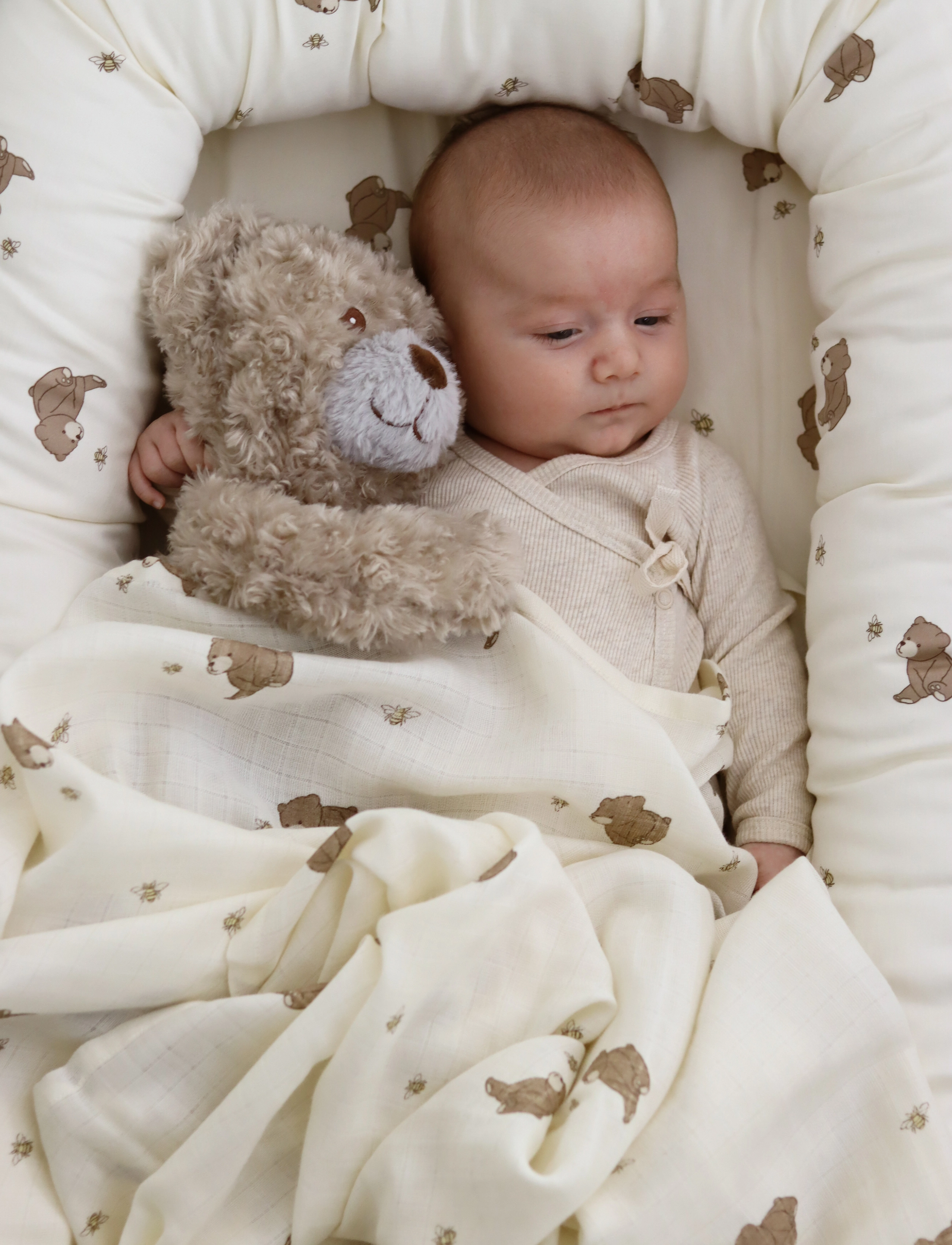 That's Mine Jana Muslin Swaddle, 22X13 cm, Muslins, Creme - Blankets, Kinder