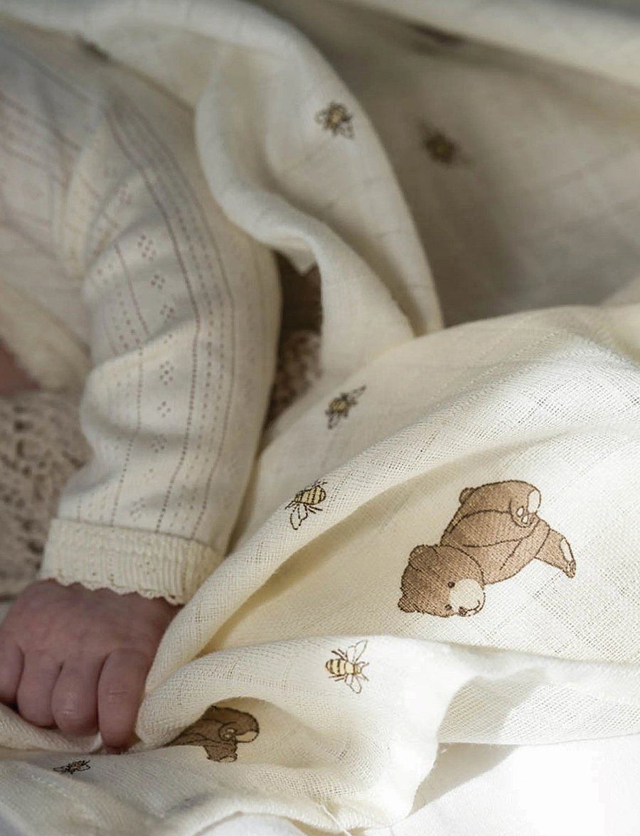 That's Mine - Jana muslin swaddle - muslīna segas - bees and bears - 3