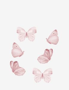 Wall Sticker Butterfly set of 6 rose, That's Mine