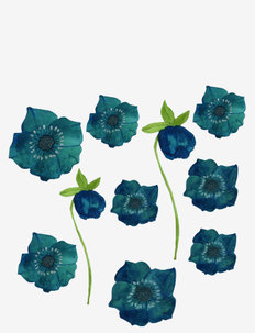 Wall sticker Blue flowers 10 pcs., That's Mine