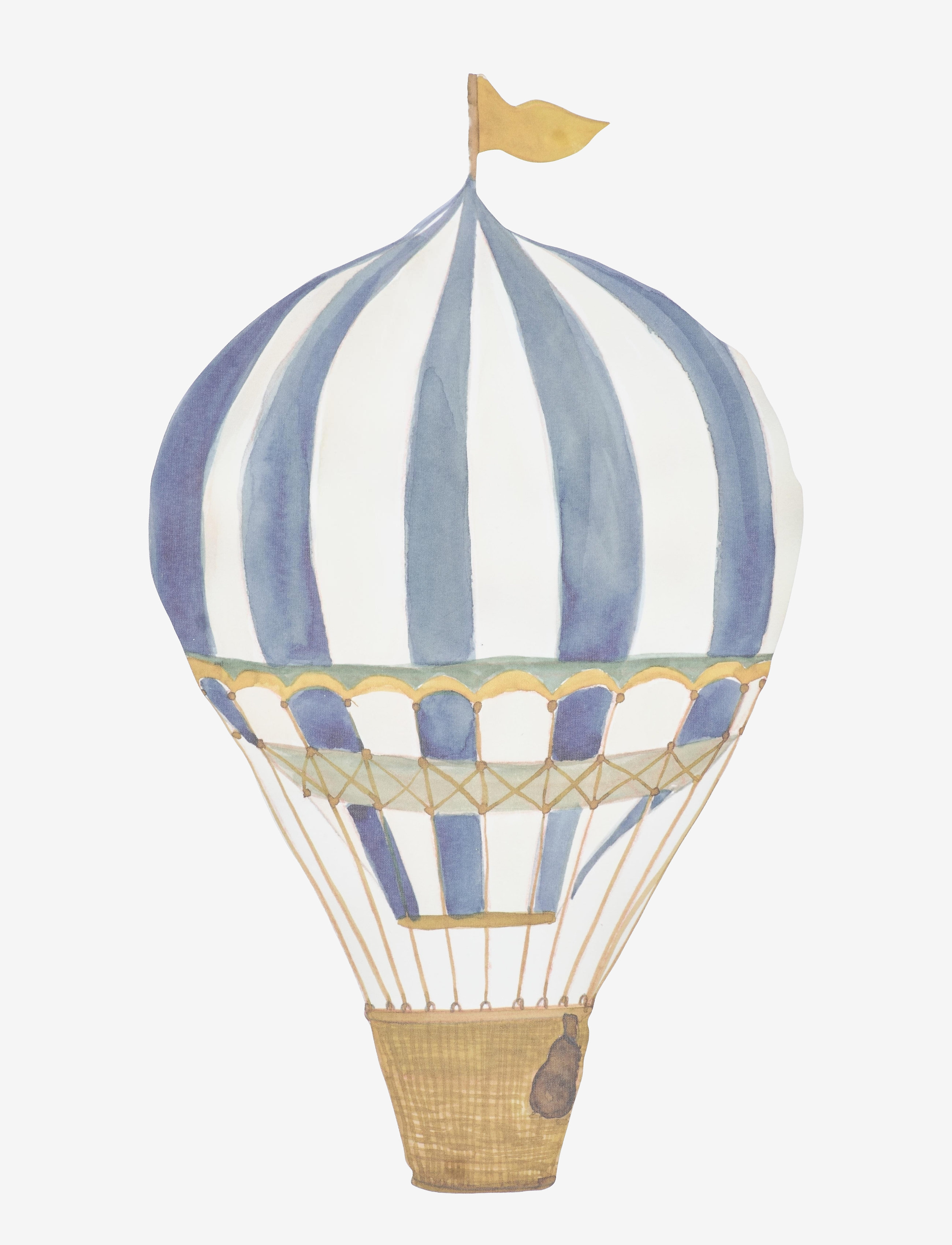 That's Mine Wall Sticker - Retro air balloon large blue - Today's super deals - BLUE / blue