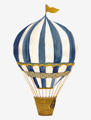 That's Mine - Wall Sticker - Retro air balloon small blue - najniższe ceny - blue - 0