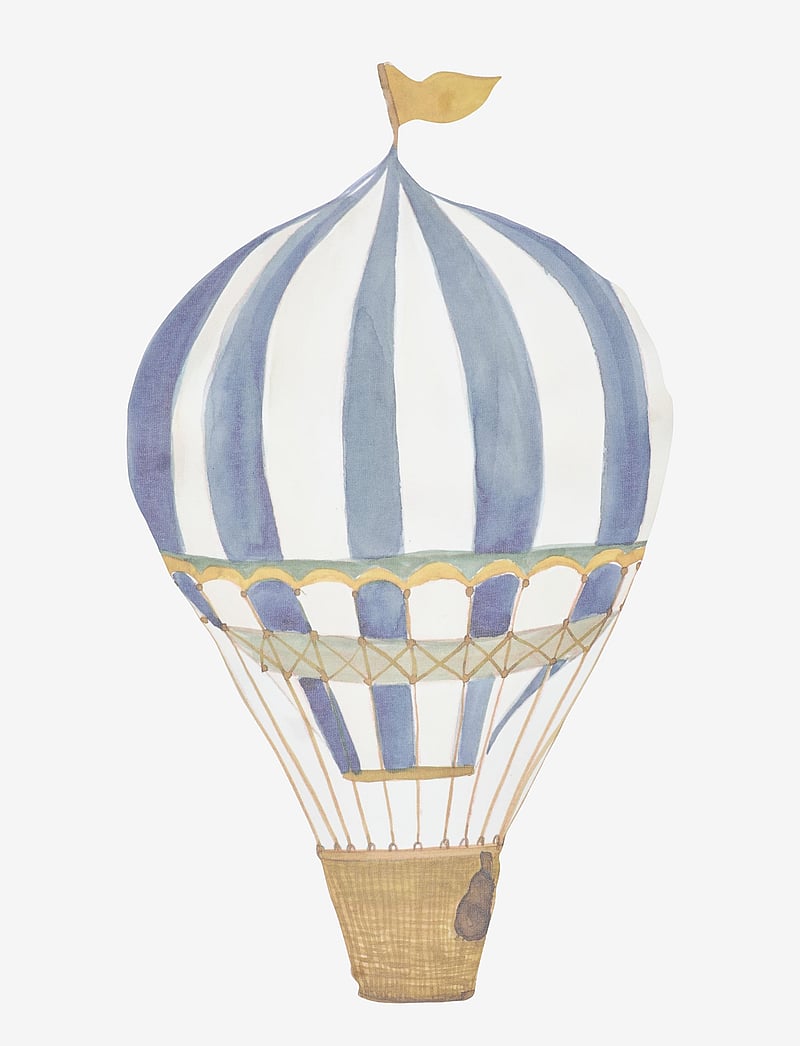 That's Mine - Wall Sticker - Retro air balloon small blue - sõidukid - blue - 0