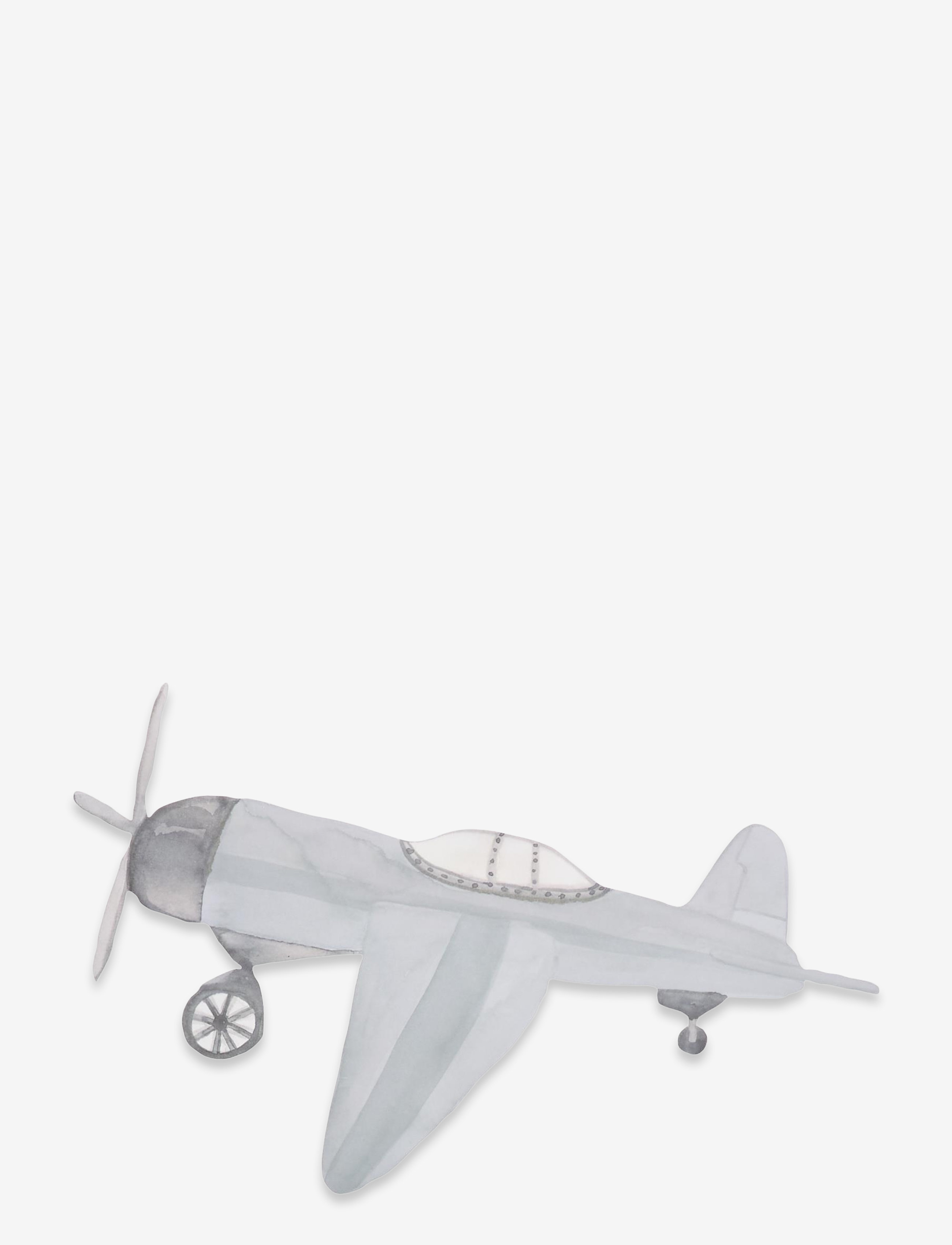 That's Mine Wall Sticker Retro Airplane Blue, 33.5X 21 cm, Stickers, Grau - Vehicles, Kinder