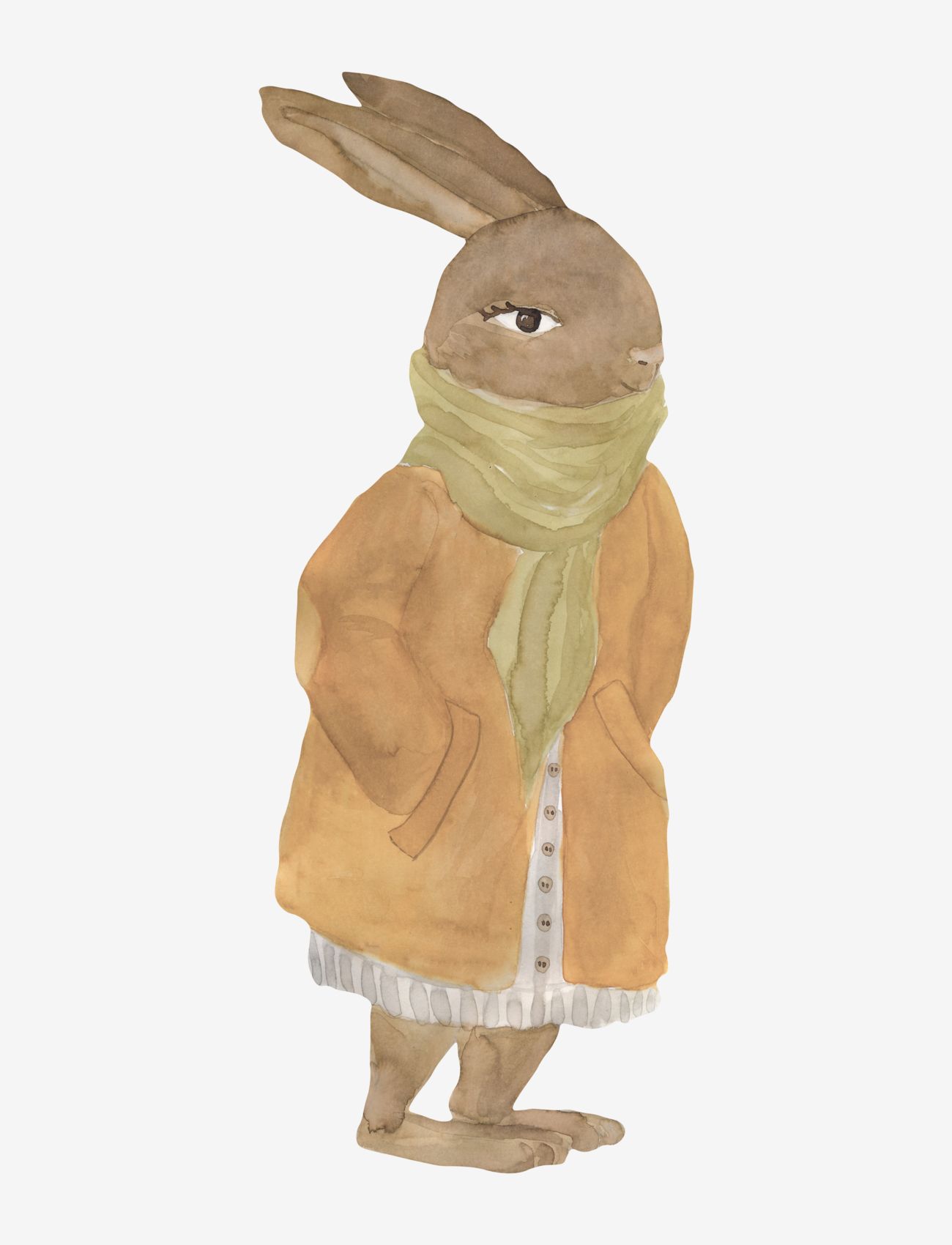That's Mine Mama Rabbit, One Size, Wall Stickers, Braun - Animals, Kinder