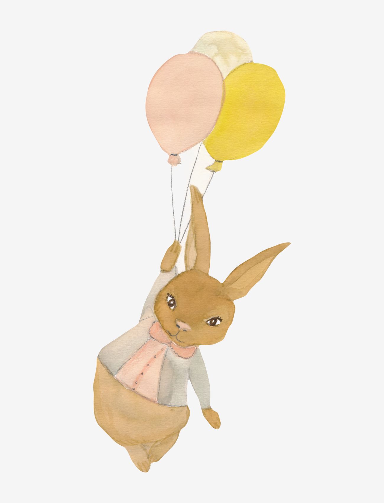 That's Mine - Rabbit girl airballoon - laveste priser - brown/rose - 0