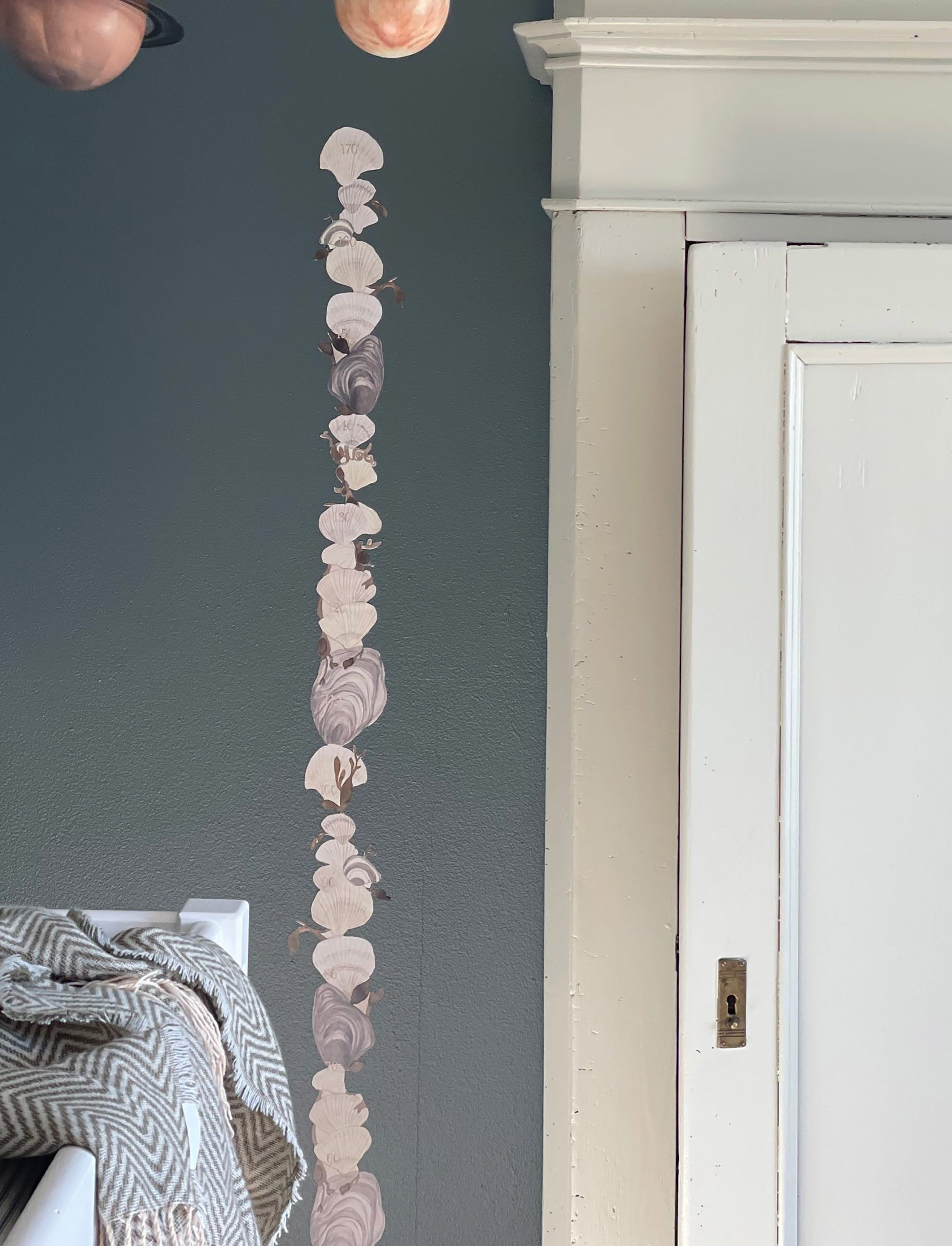 That's Mine Shell Growth Chart Blue, One Size, Wall Stickers, Blau - Chart, Kinder