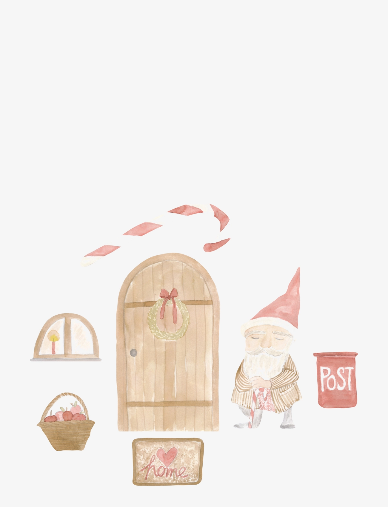 That's Mine Elf''s home - 4 for 3 - WHITE AND RED / multi