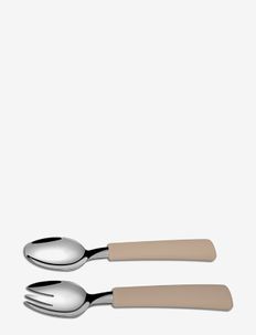 Spoon & fork set Earth brown, That's Mine
